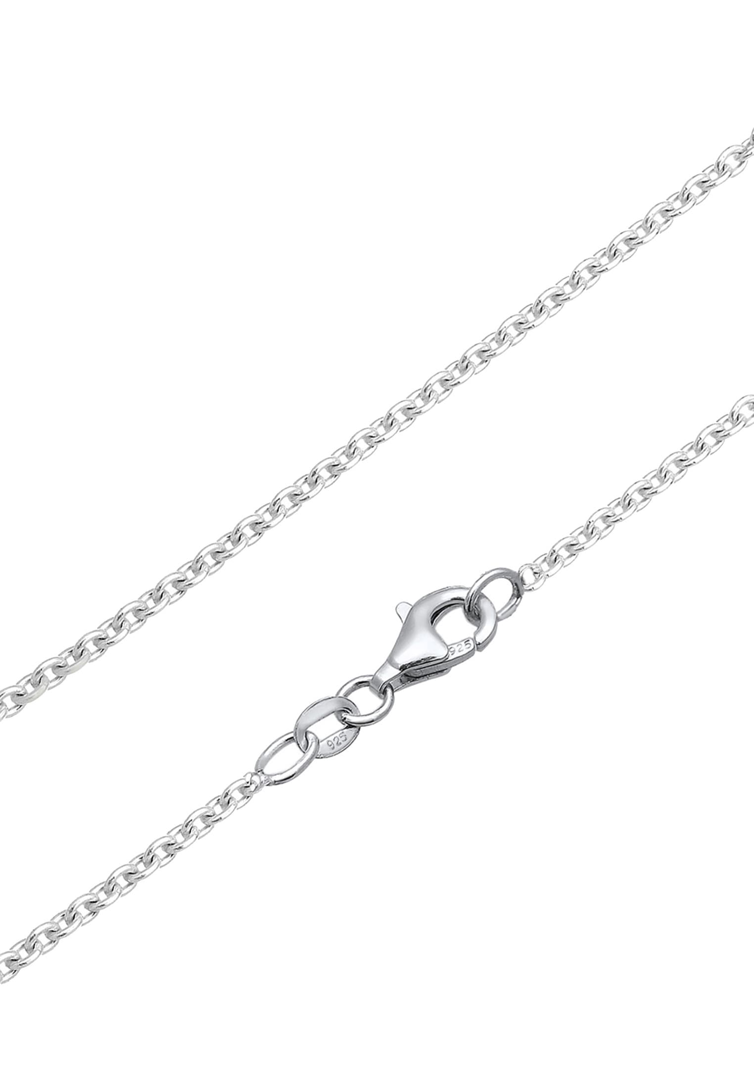 Elli Silberkette »Halskette Ring klein 925 Silber, mit Kristallen von Swarovski®«