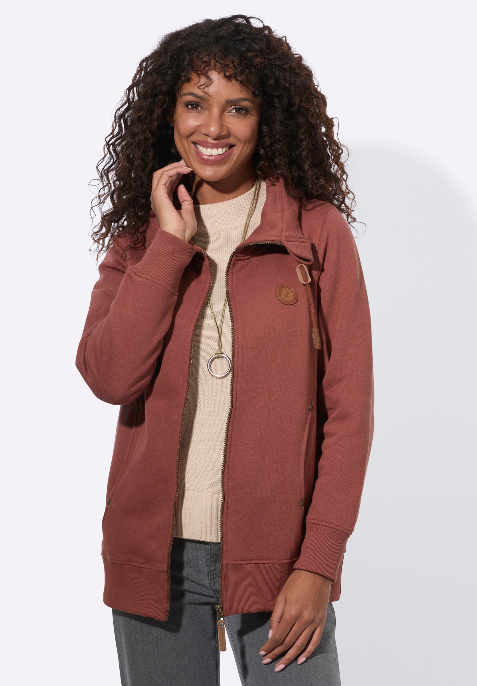 Witt Shirtjacke »Shirtjacke Shirtjacke mit Reißverschluss«