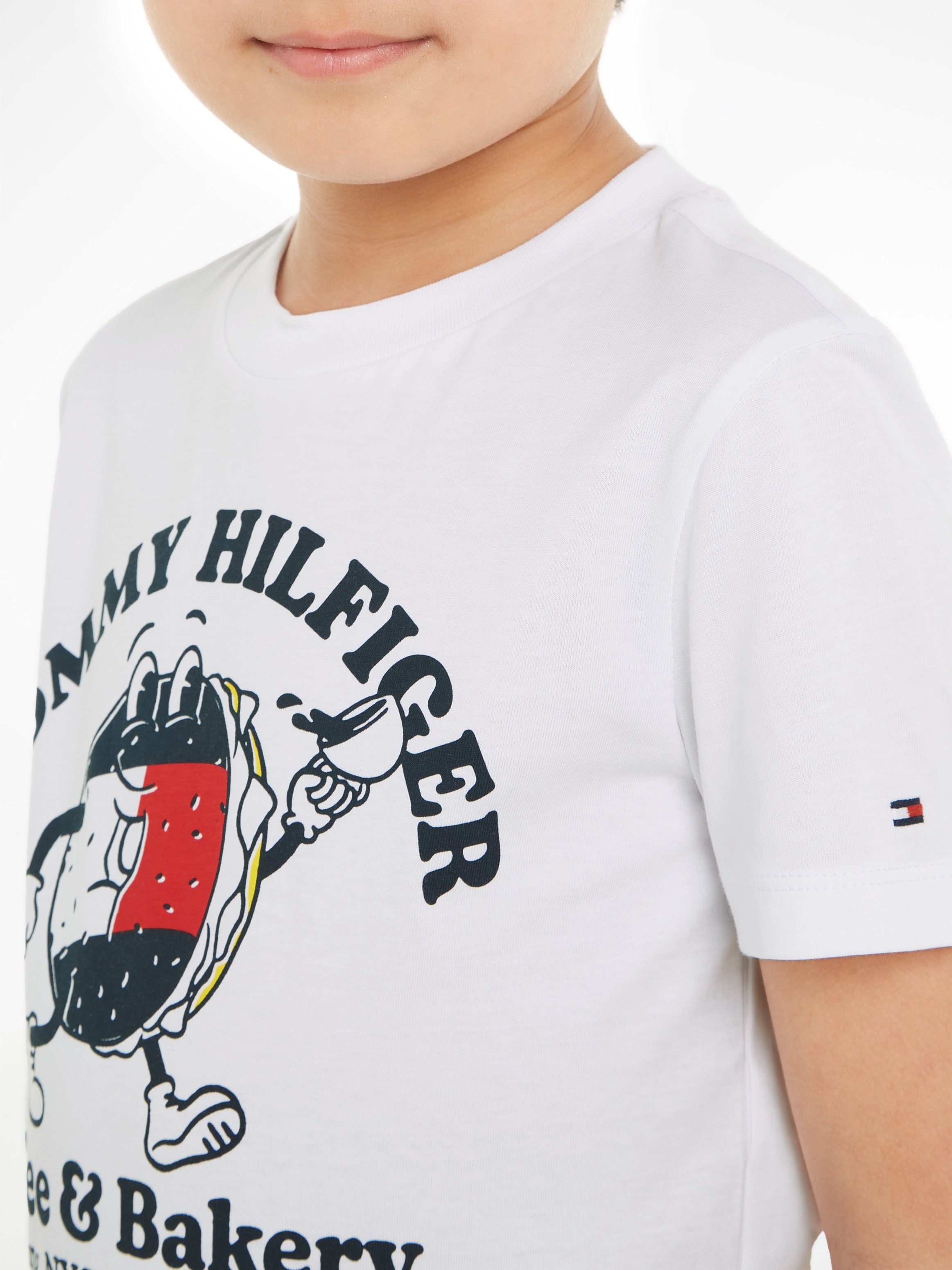 Frontprint TEE BAGELS bei Hilfiger T-Shirt OTTO S/S«, mit »TOMMY Tommy online