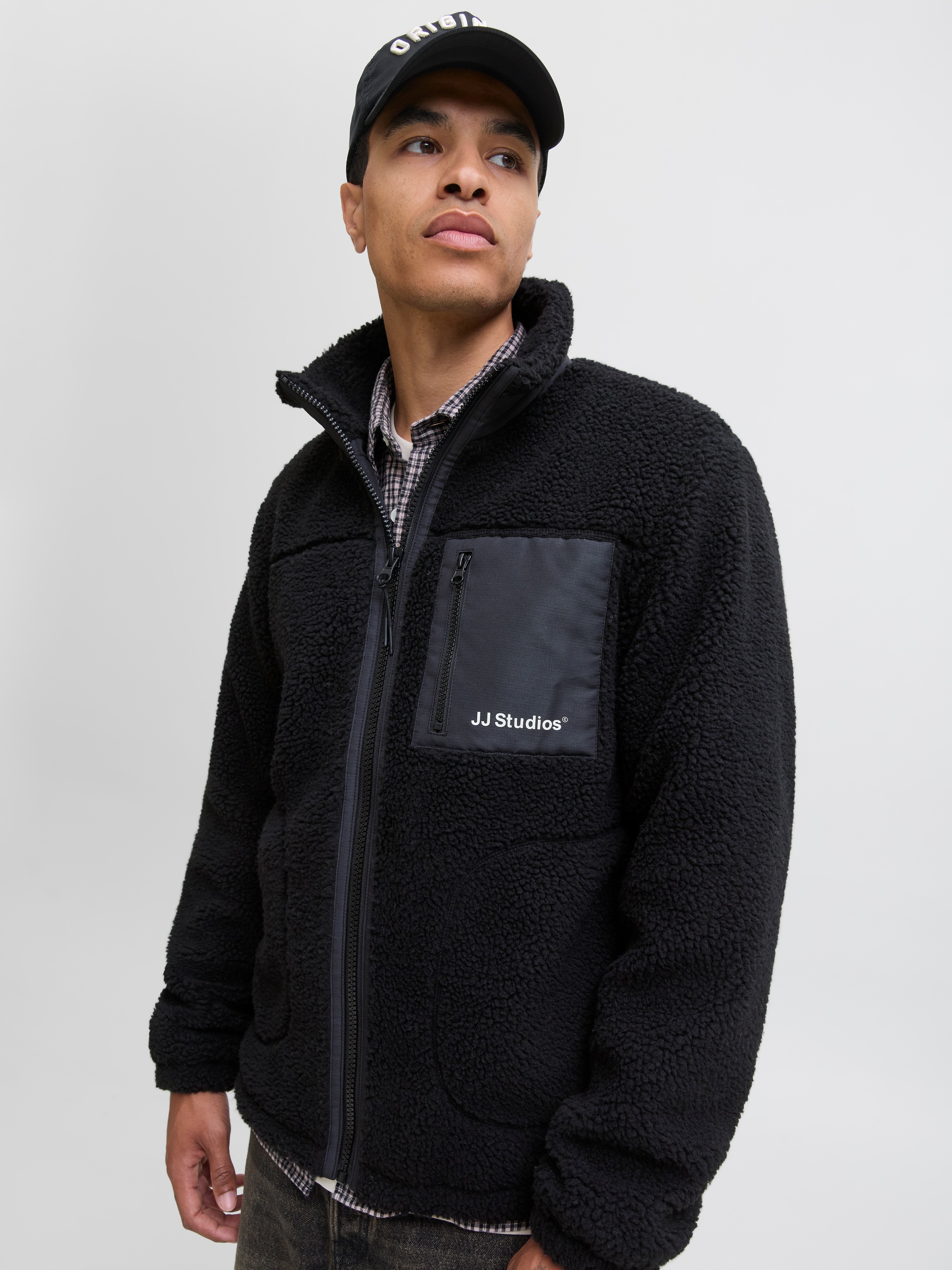 Jack & Jones Fleecejacke »JJESOHO TEDDY JACKET NOOS«, ohne Kapuze