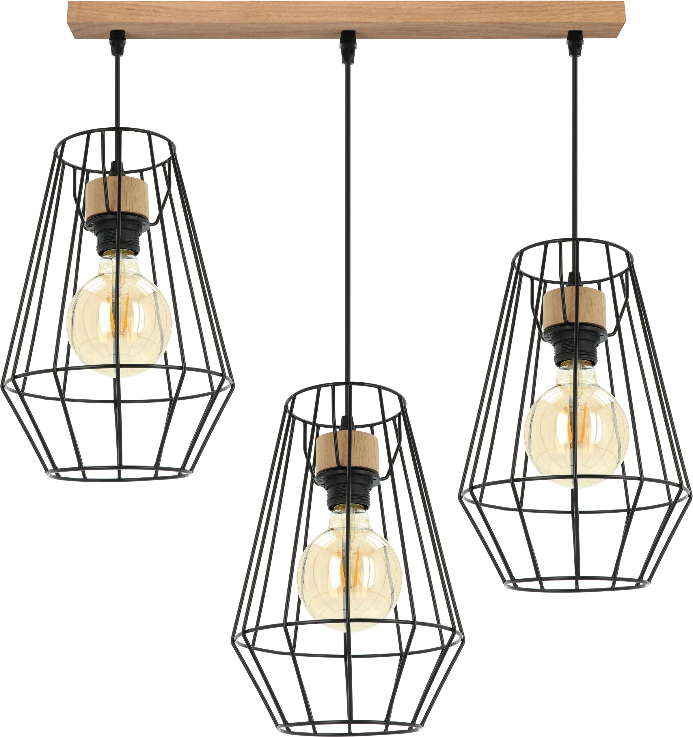 BRITOP LIGHTING Pendelleuchte »ENDORFINA«, E27, Hängeleuchte, Modernes Design, mit edlem Eichenholz, Nachhaltig - FSC®-zertifiziert, Made in EU