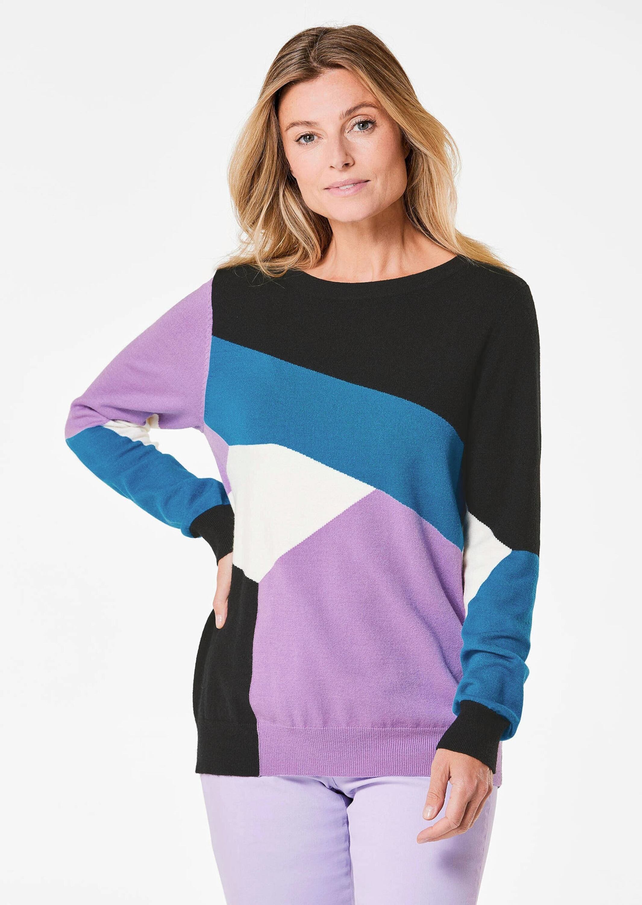 GOLDNER Rundhalspullover »Kurzgröße Strickpullover«