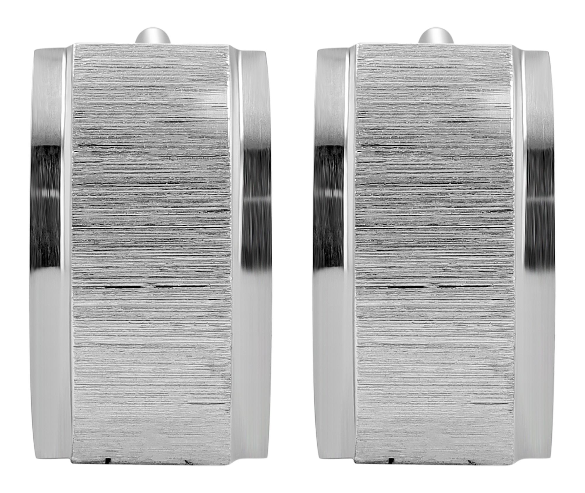 Adelia´s Paar Creolen »Damen Ohrringe ¿ Klappcreole aus Edelstahl«