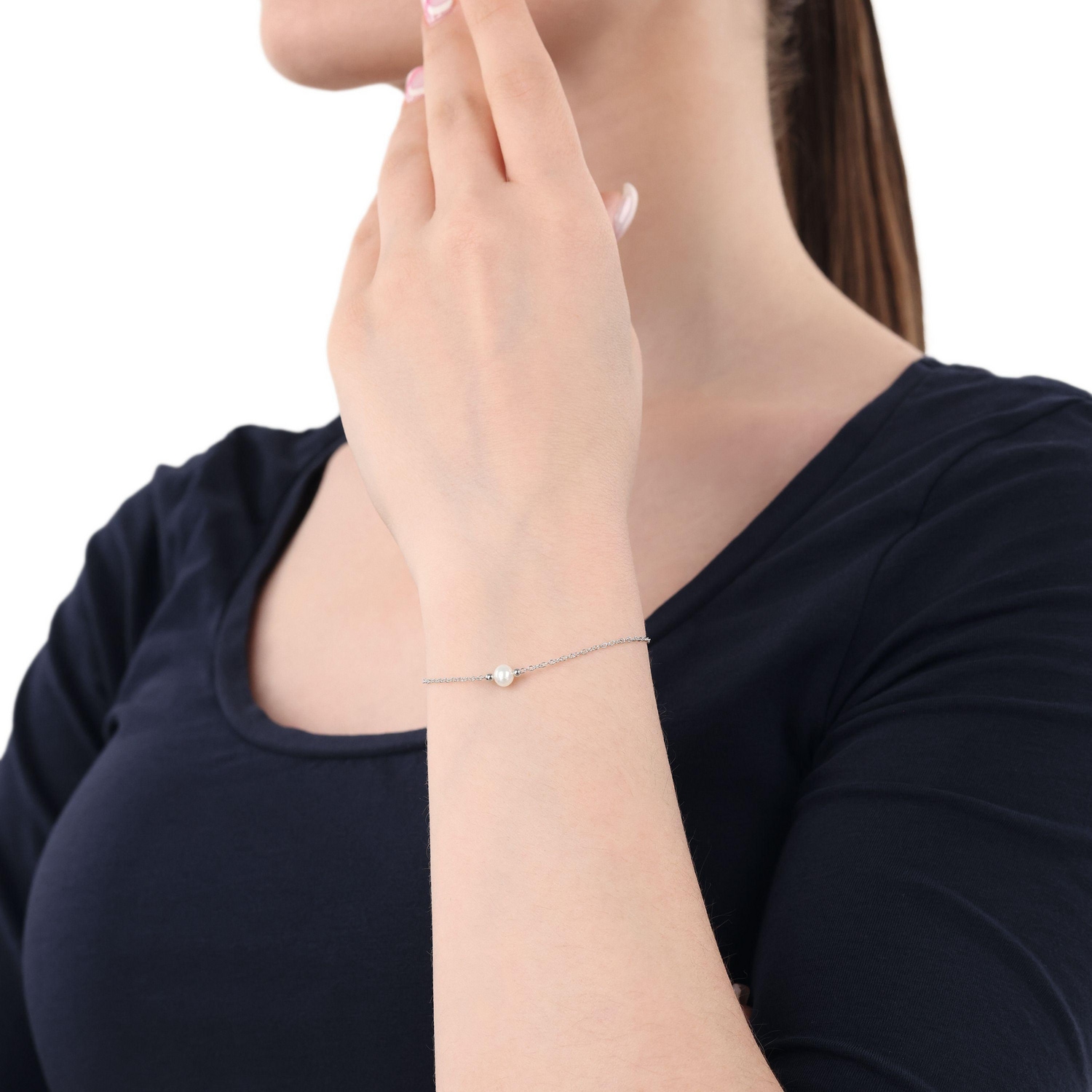 Amor Armband »Schmuck Geschenk, Perle« mit Süßwasserzuchtperle