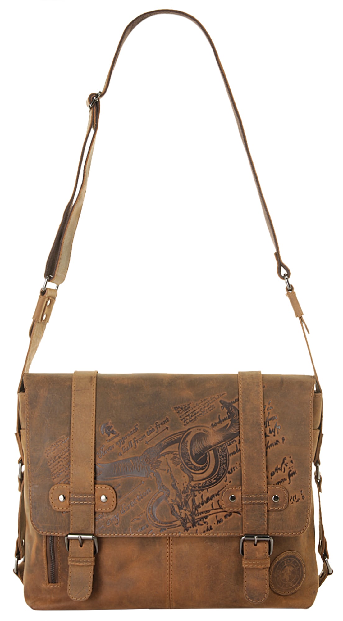 Landleder Messenger Bag, echt Leder