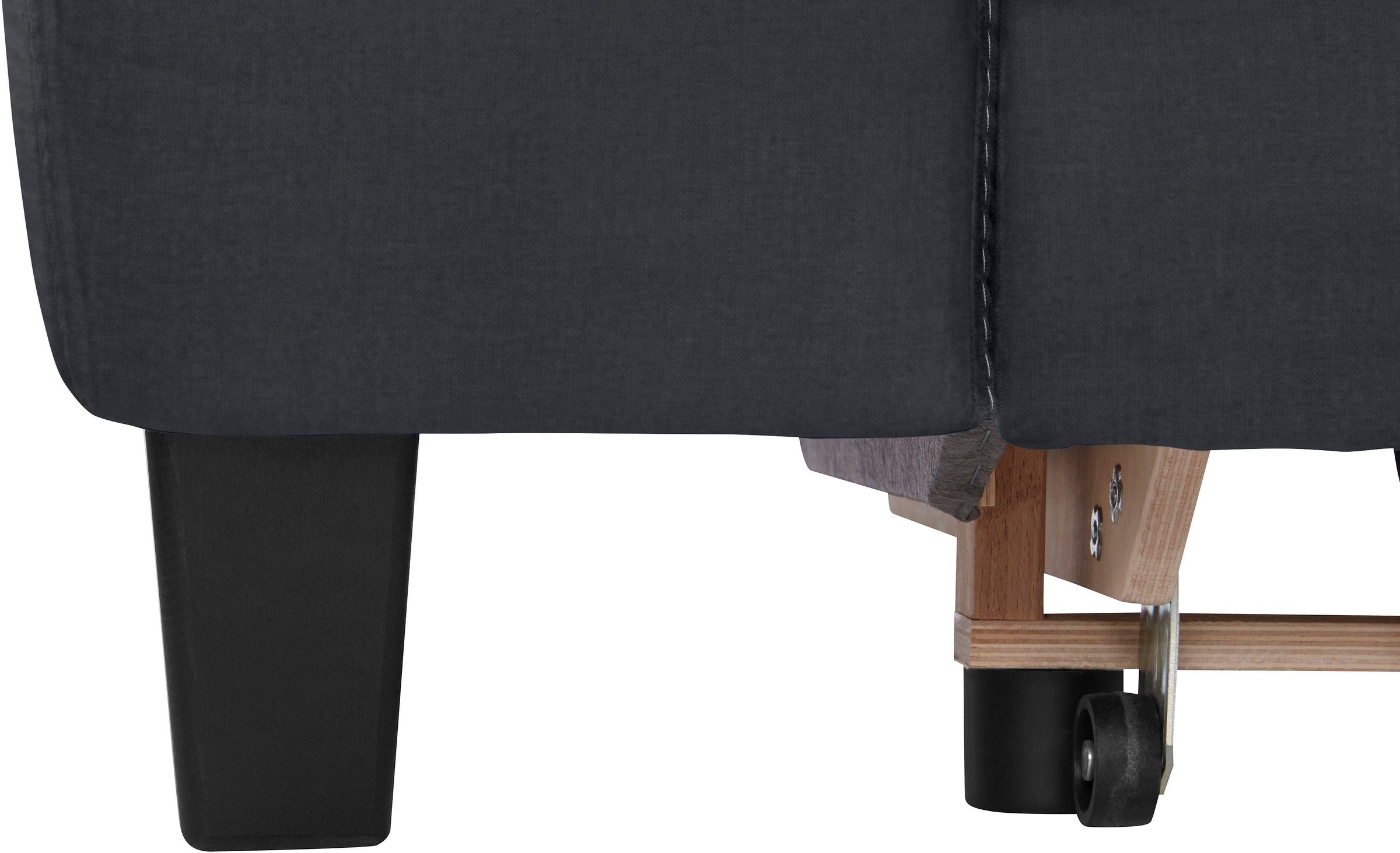 COTTA Polstergarnitur »Morven L-Form«, (Set), Set bestehend aus: Ecksofa mit Kopfteilverstellung & Hocker