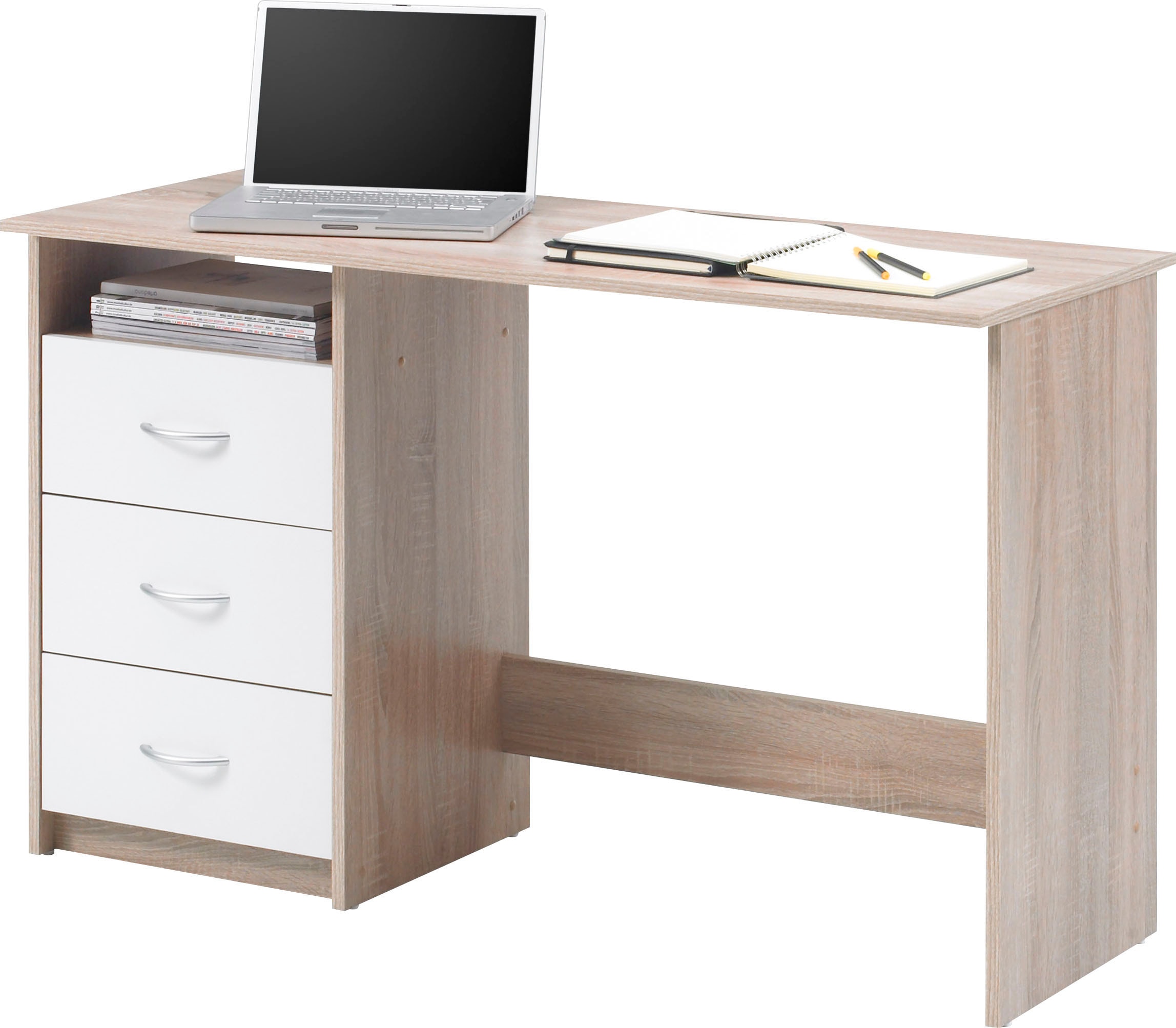 BEGA OFFICE »Adria«, Schreibtisch links OTTO montierbar Rechts Schubkasten mit kaufen oder bei abschließbar, Schubkästen