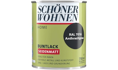 SCHÖNER WOHNEN-Kollektion Lack »Home Buntlack«, (1), seidenmatt, 750 ml, anthrazitgrau... kaufen