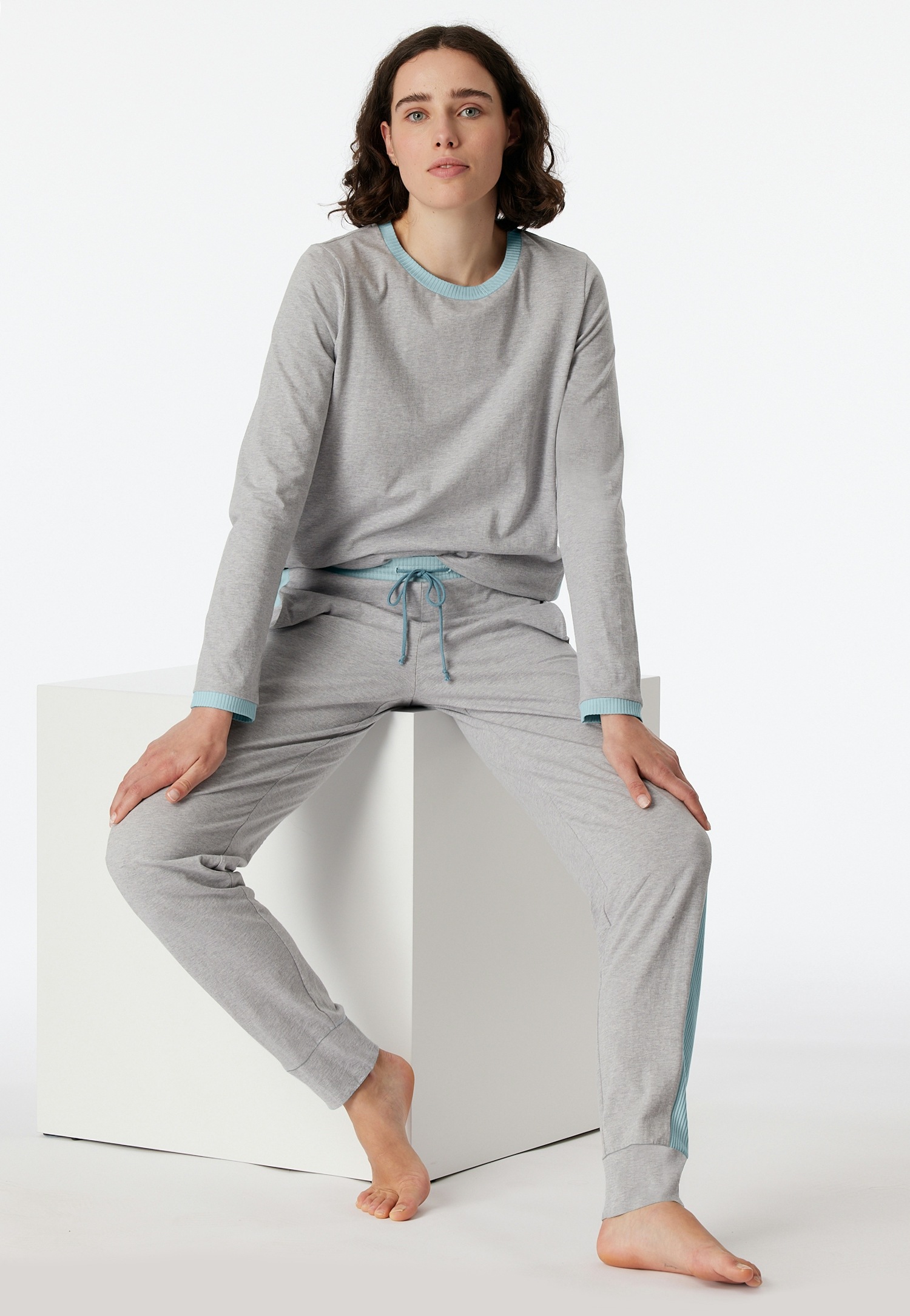 Schiesser Pyjama »"Casual Nightwear"«, (2 tlg.), mit lässigem Loose-Fit-Schnitt
