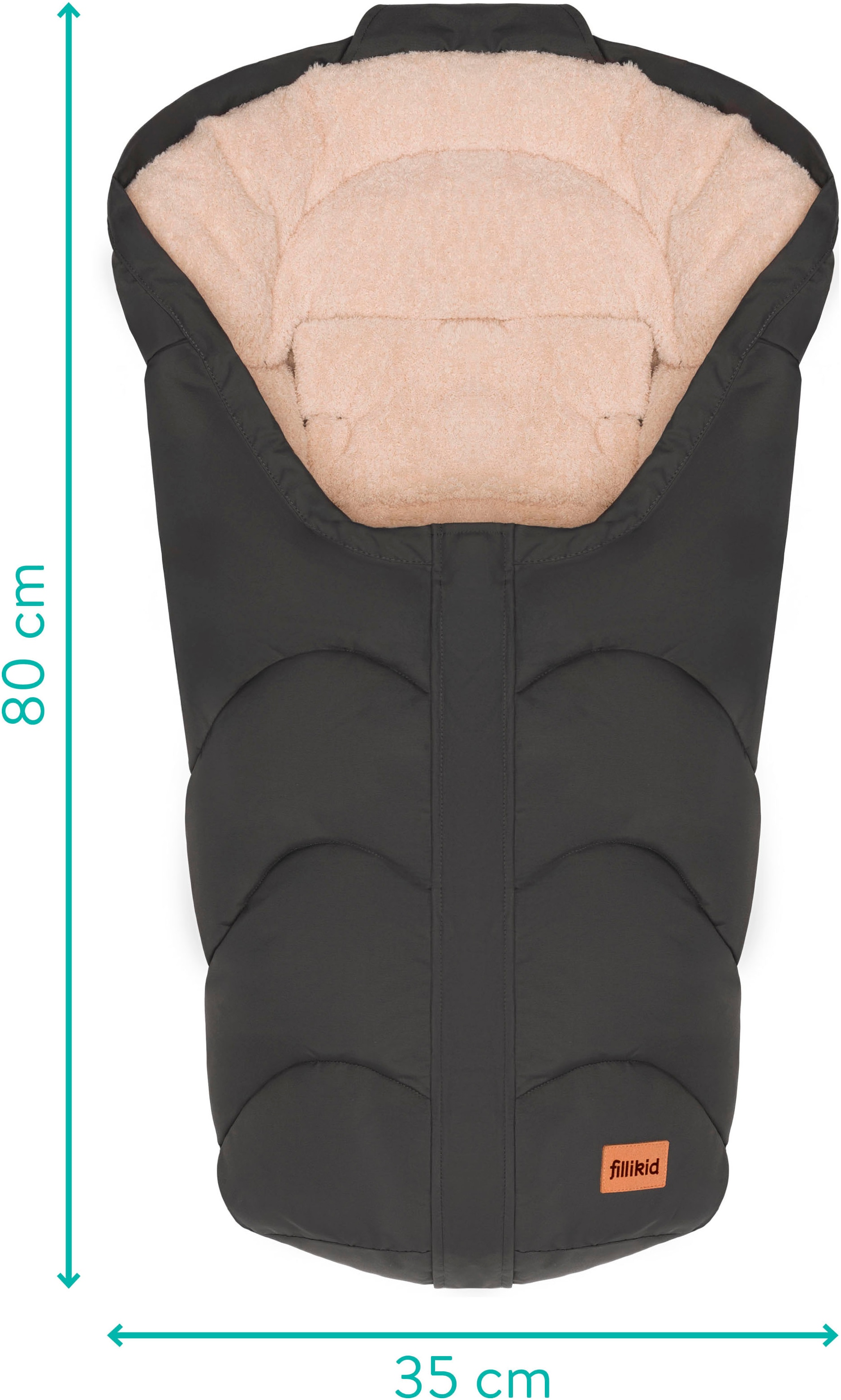 Fillikid Fußsack »Torre, Winterfußsack Gr. 0«, für Autositze Gr. 0 und Kinderwagen