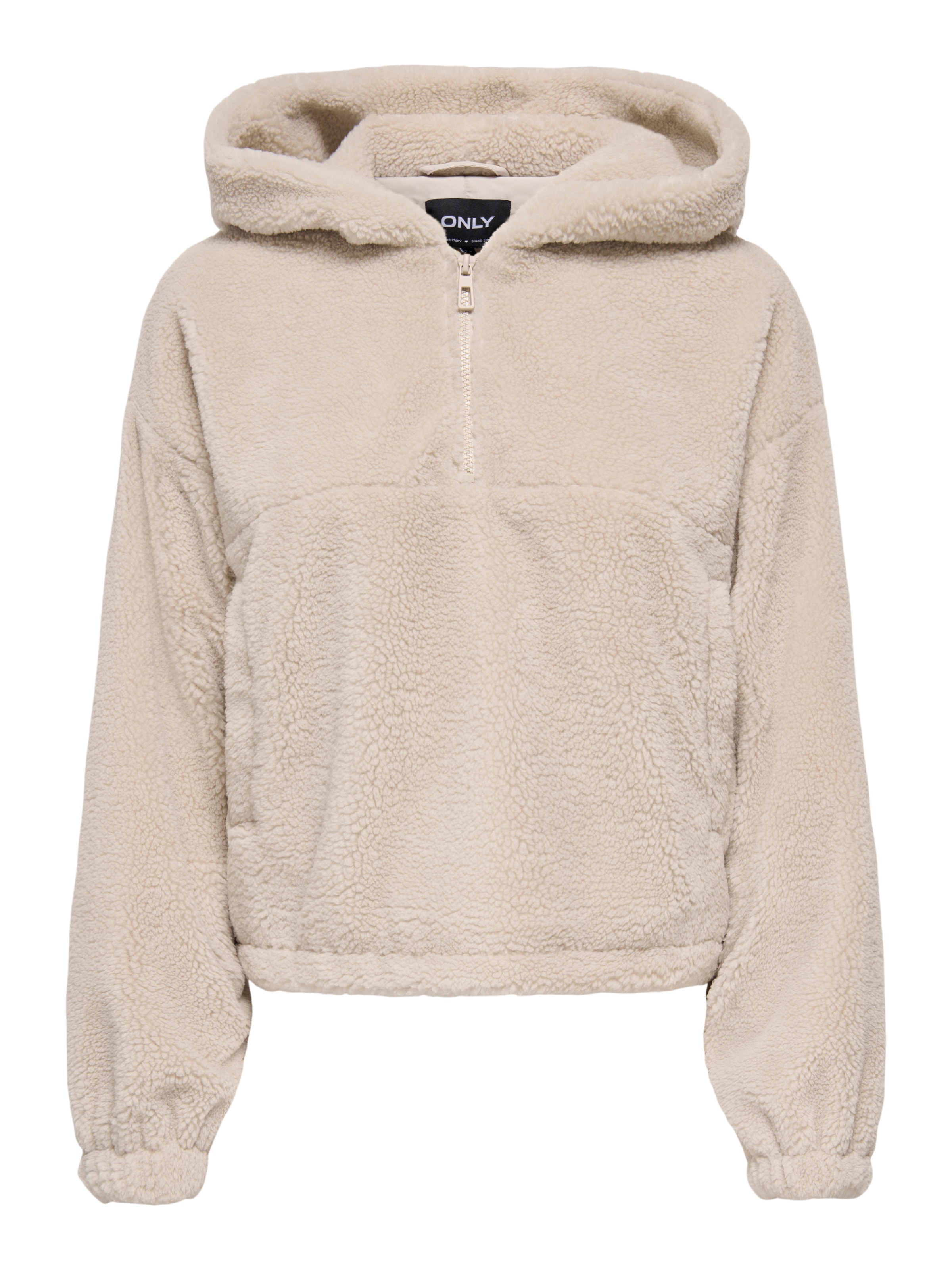 ONLY Fleecejacke »ONLSIENA TEDDY ANORAK LIFE CC OTW« mit Kapuze