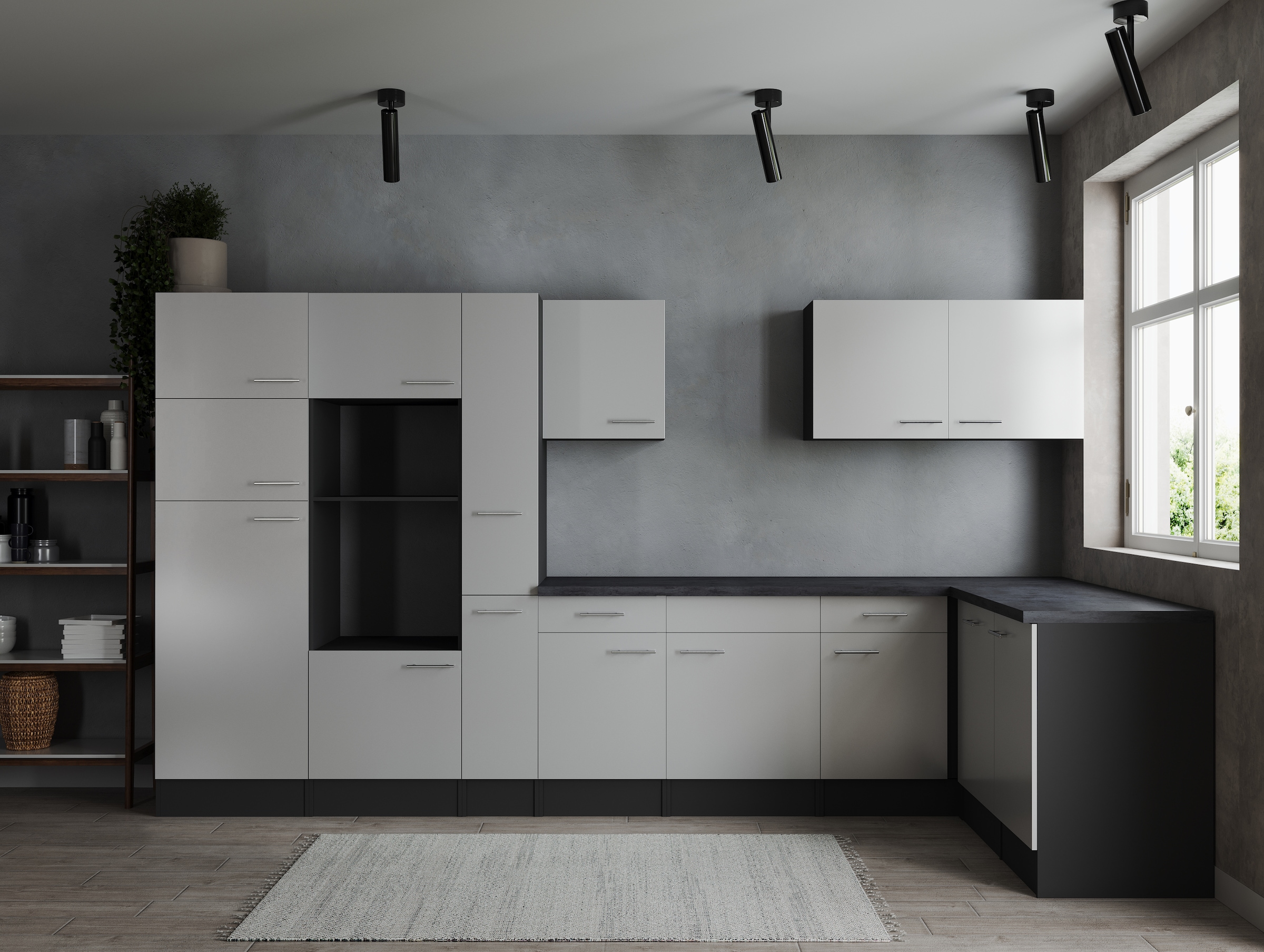 RESPEKTA Winkelküche »Oliver« Breite 370 cm, 90 cm Arbeitshöhe, in exklusiver Konfiguration für OTTO