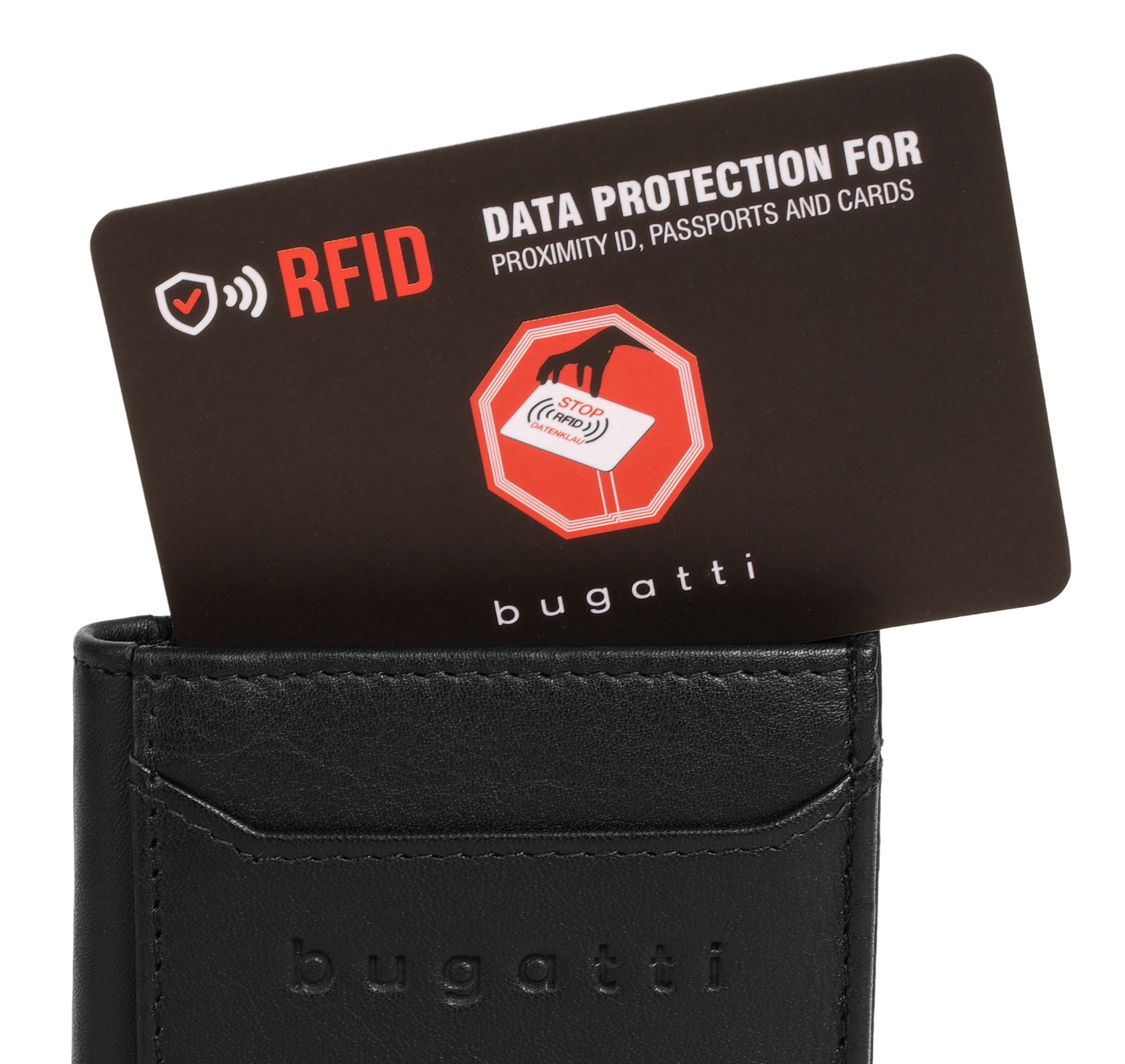 bugatti Geldbörse »SECURE SLIM«, echt Leder