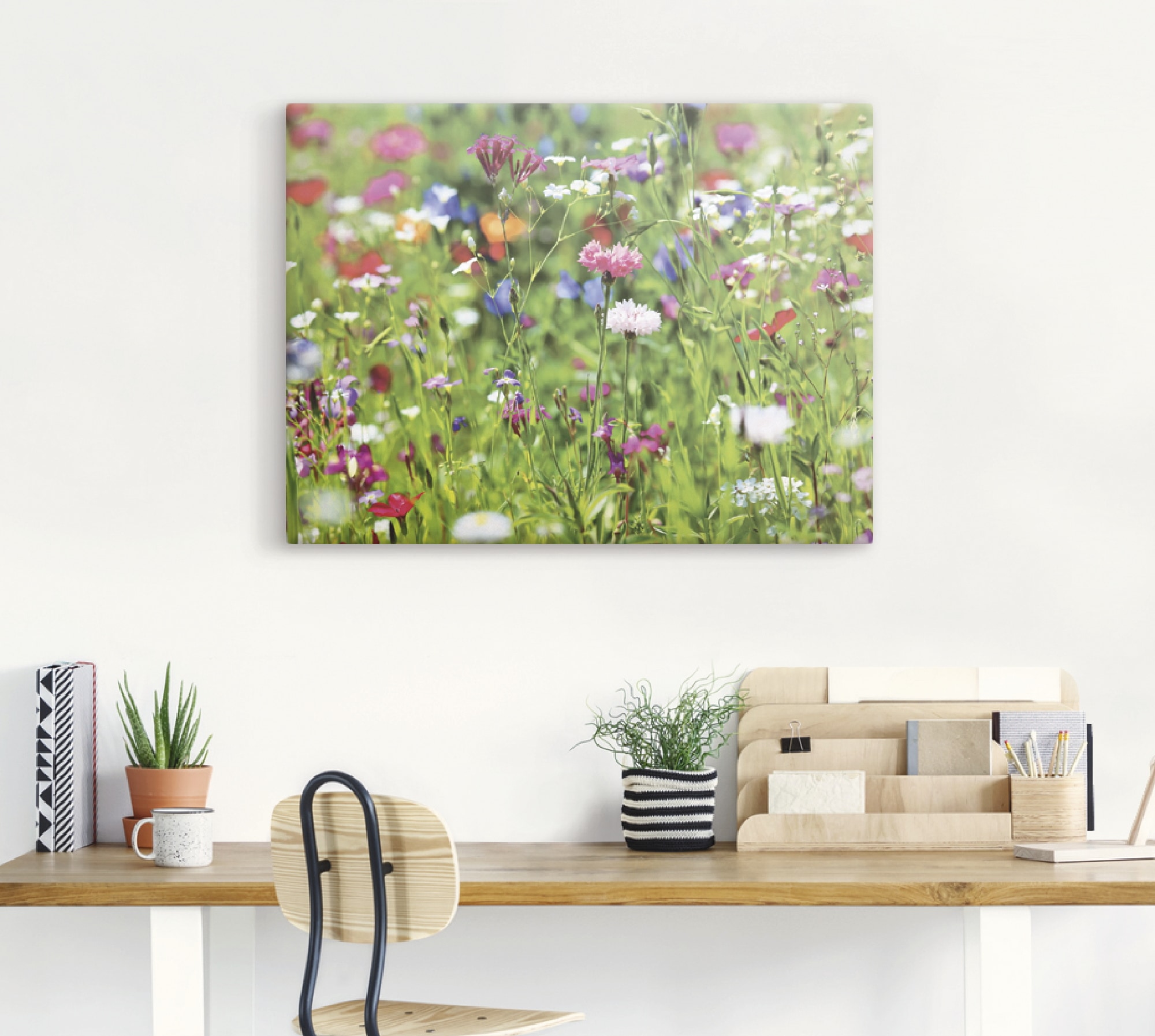 Artland Wandbild »Blumenwiese I«, Blumenwiese, (1 St.), als Leinwandbild, Poster in verschied. Größen