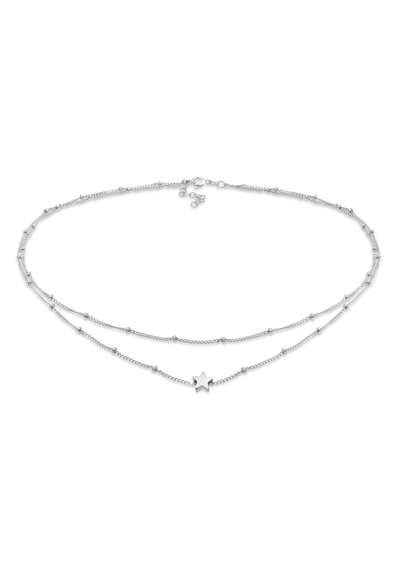 Choker »Halskette Layer Choker Sterne Astro Kugelkette 925 Silber«