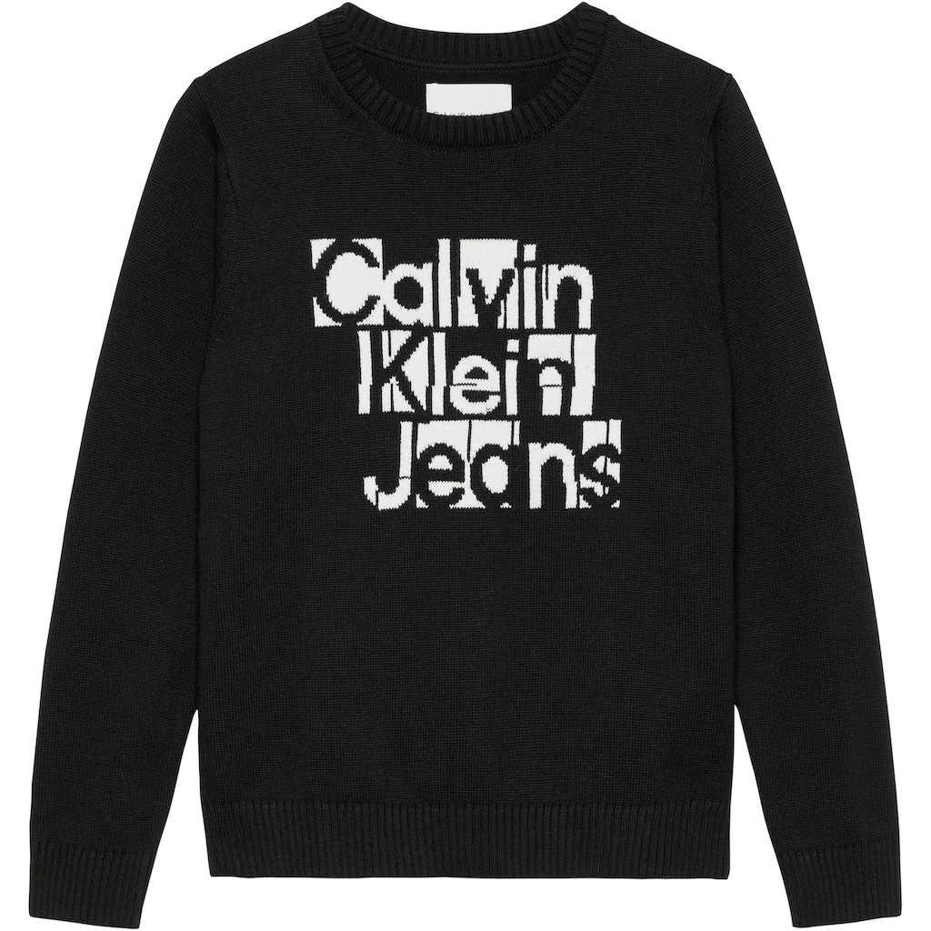 Calvin Klein Jeans Rundhalspullover »INST. GRID GRAPHIC SWEATER«