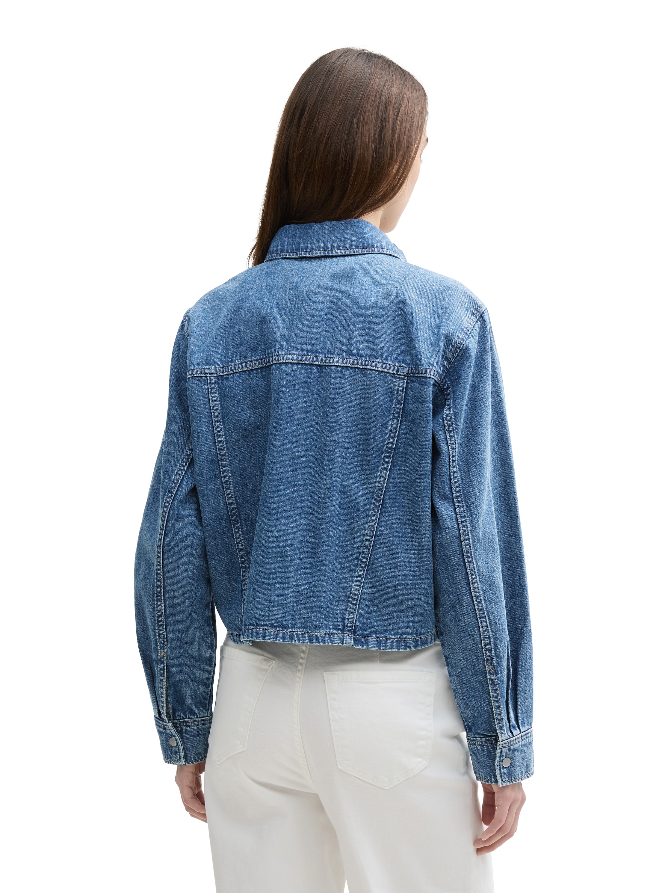 TOM TAILOR Denim Jeansbluse, mit Brusttaschen