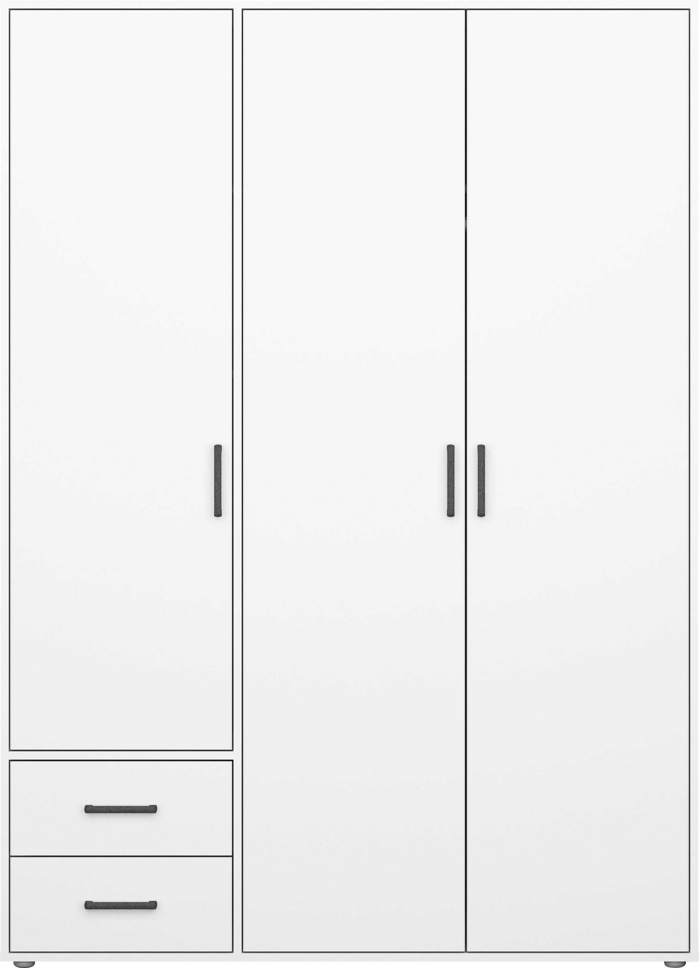 rauch Drehtürenschrank »Voyager, Kleiderschrank mit Außenschubkästen, Garderobe«, (in 3 verschiedenen Ausstattungen BASIC/CLASSIC/PREMIUM), Made in Germany