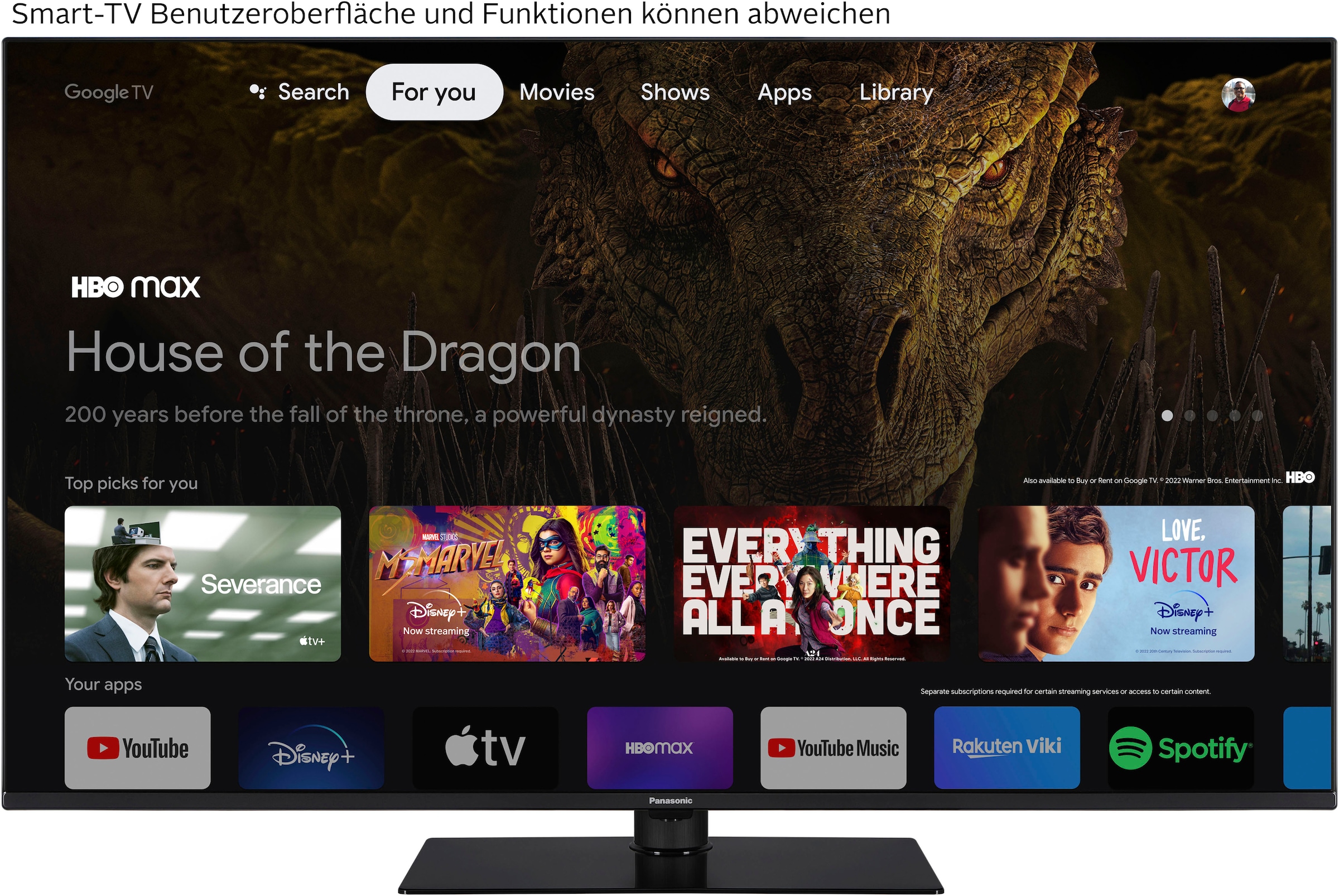 Panasonic LED-Fernseher »TX-50MX700E«, 4K Ultra HD, Google TV