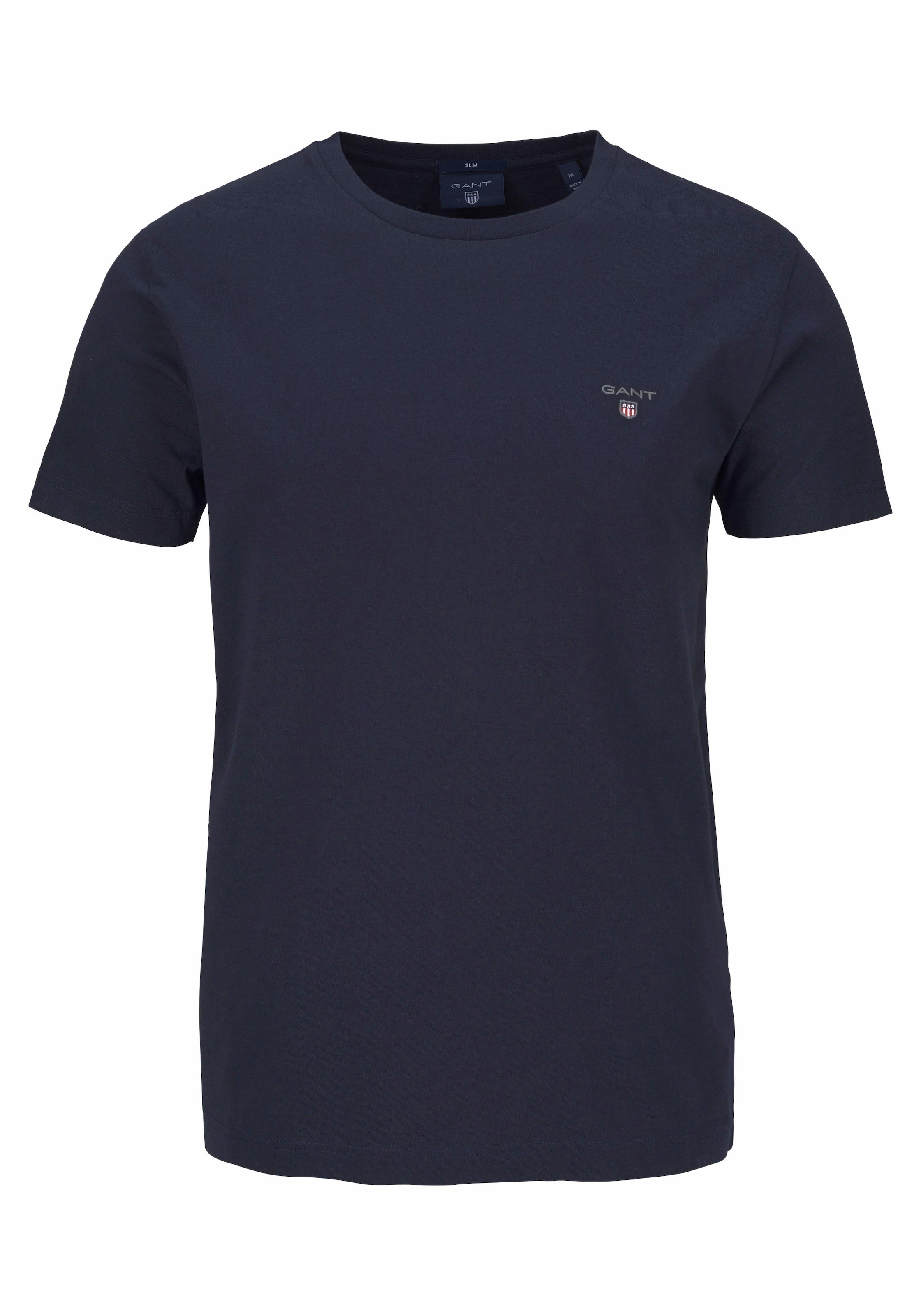 Gant T-Shirt »ORIGINAL SS T-SHIRT«, mit kleiner Kontrast-Logostickerei