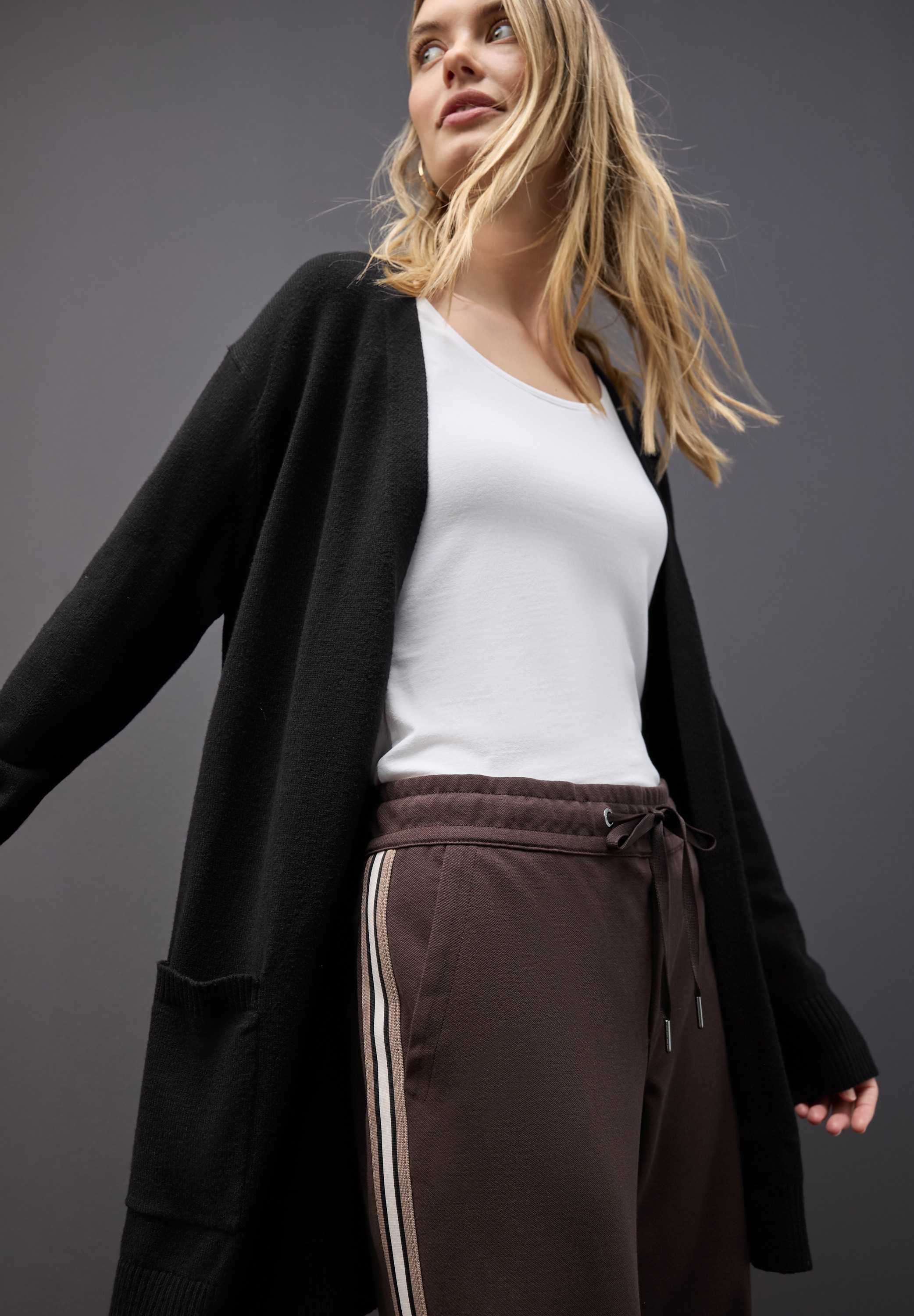 STREET ONE Cardigan, ohne Verschluss, offen