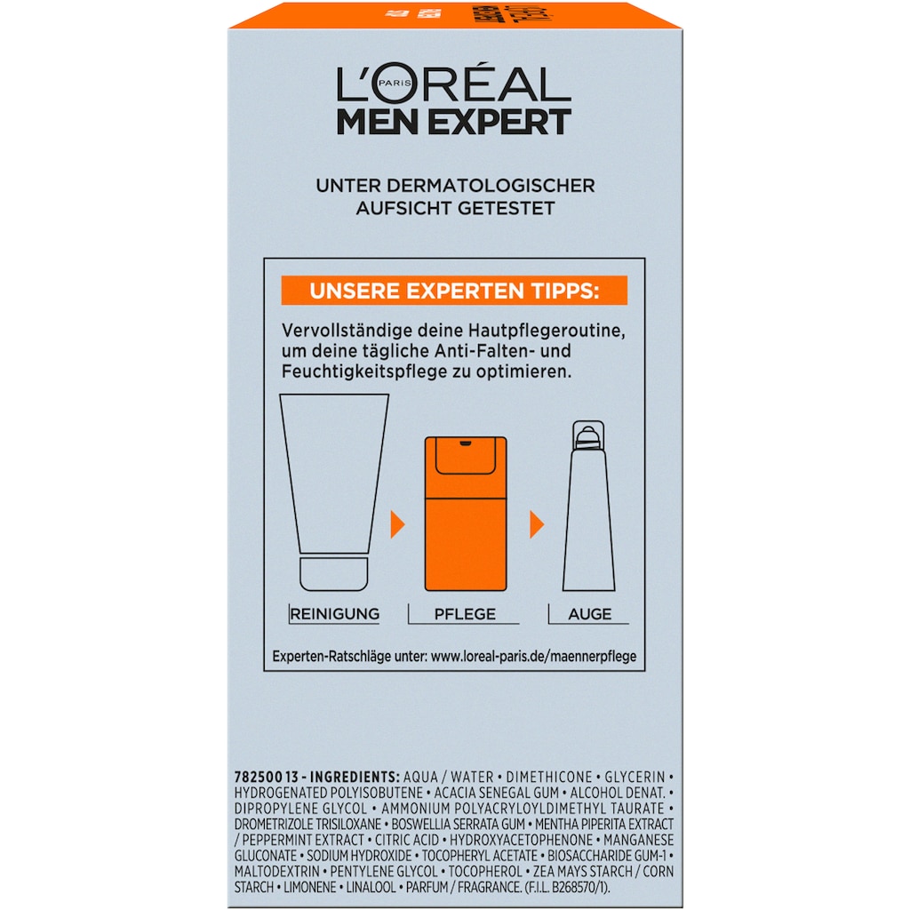 L'ORÉAL PARIS MEN EXPERT Feuchtigkeitscreme »L'Oréal Men Expert Anti-Falten Feuchtigkeitspflege«, besonders für das Gesicht geeignet