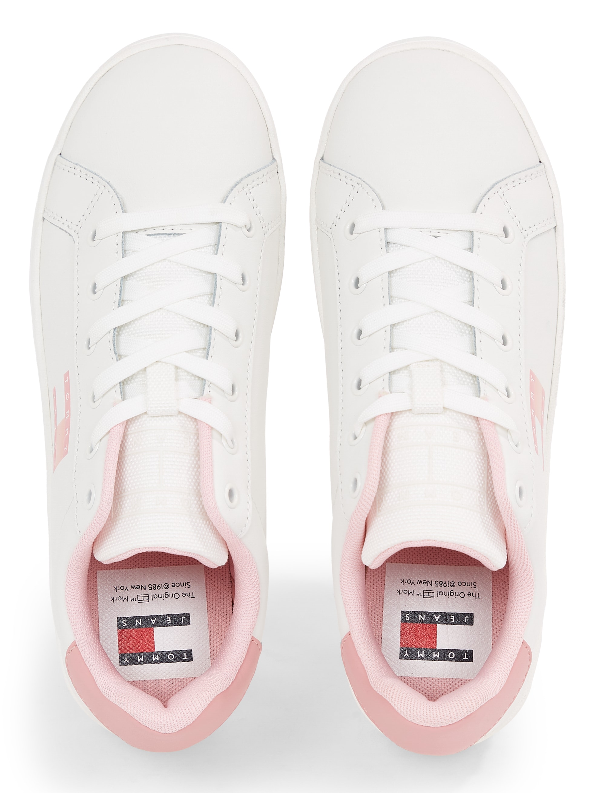 Tommy Jeans Plateausneaker »TJW FLATFORM ESS«, Freizeitschuh, Halbschuh, Schnürschuh mit gepolstertem Schaftrand