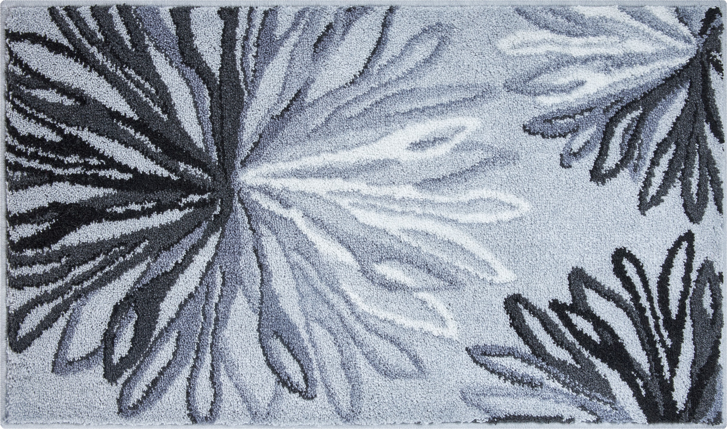 Grund Badematte »Art«, rutschhemmend beschichtet, fußbodenheizungsgeeignet, florales Muster, elegante Badematte