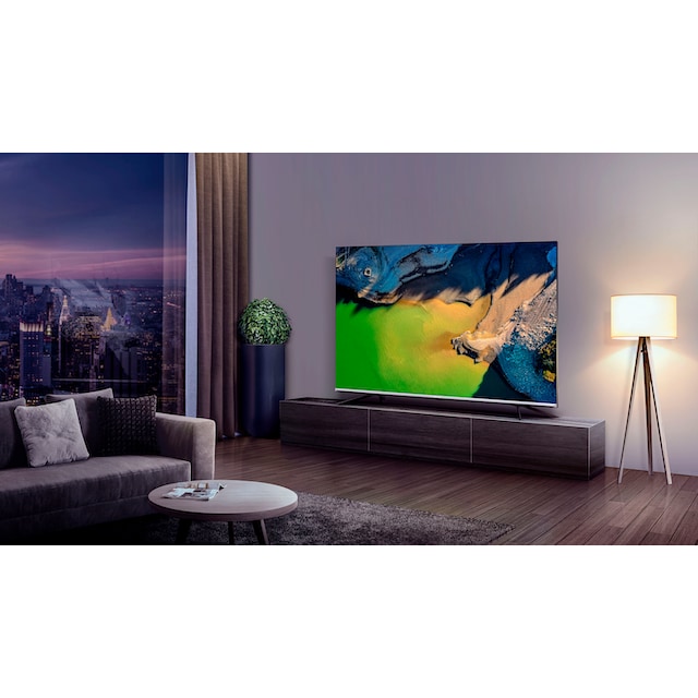 Hisense QLED-Fernseher »55E76GQ«, 139 cm/55 Zoll, 4K Ultra HD, Smart-TV,  Quantum Dot, Dolby Vision & Atmos, USB Recording jetzt im OTTO Online Shop