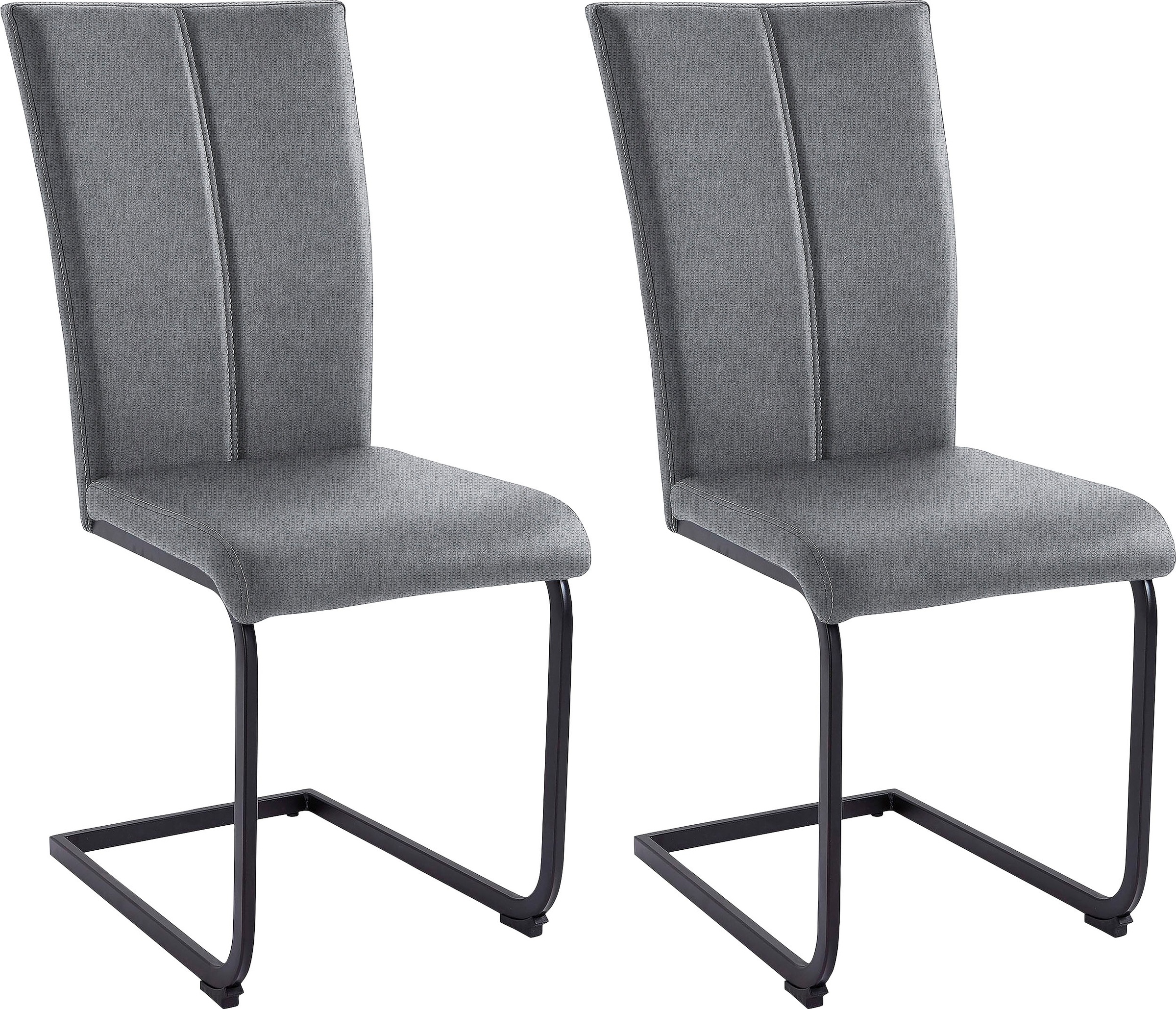 Home affaire Freischwinger »Nils«, (Set), 2 St., Strukturstoff, Stuhl belastbar bis 120 Kg