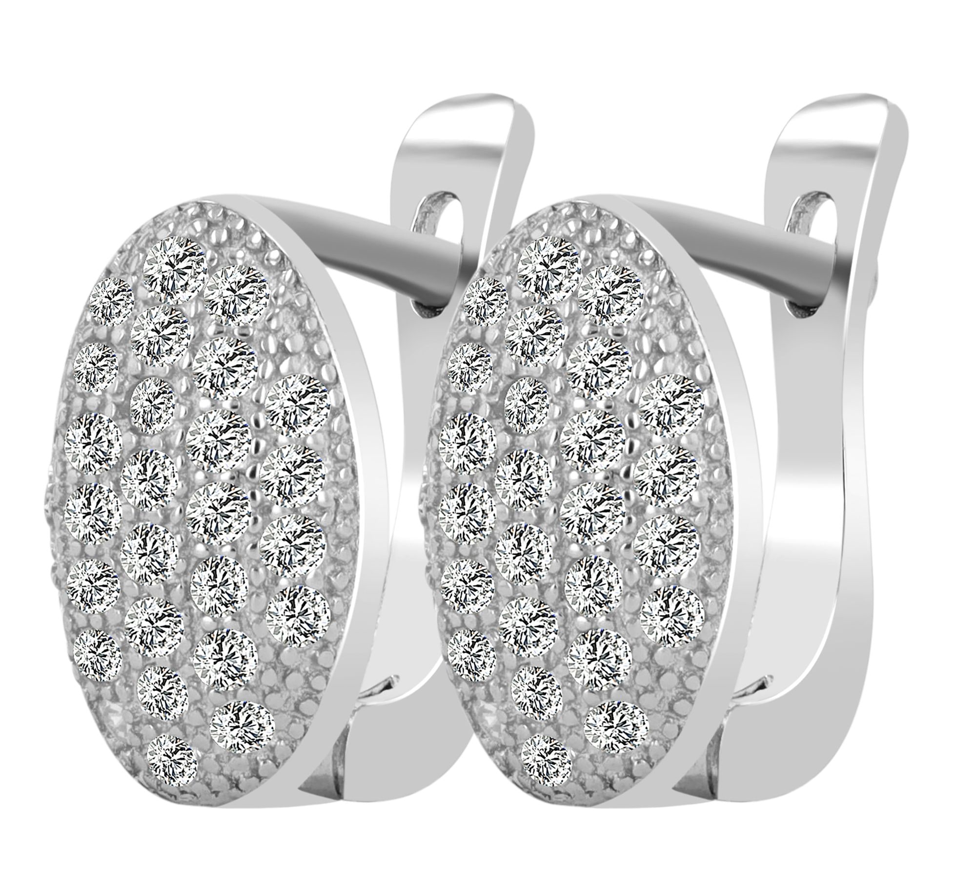 Adelia´s Paar Creolen »Damen Ohrringe ¿ Klappcreole aus 925 Silber«