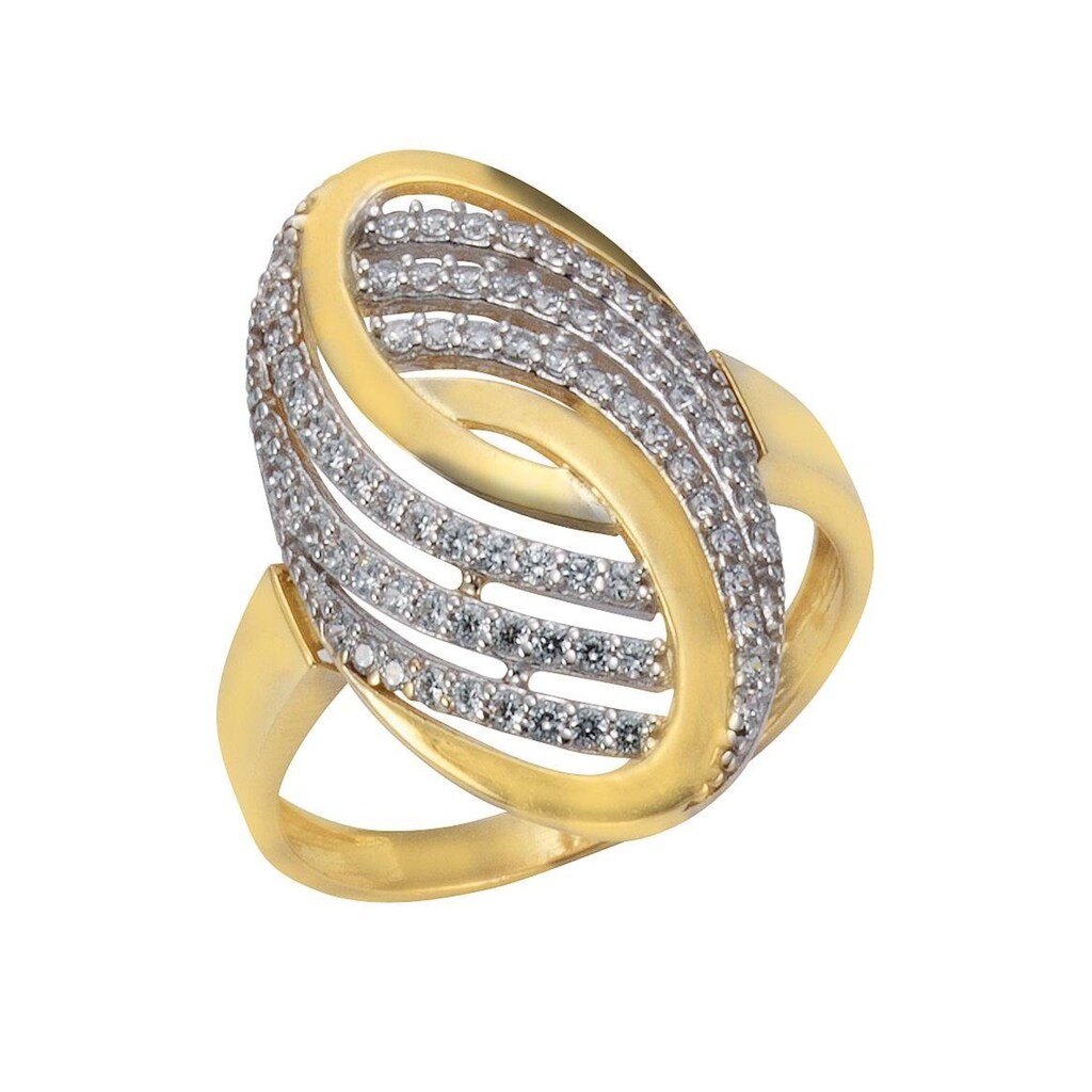 Firetti Goldring »Schmuck Geschenk Gold 375 Damenring Goldring«