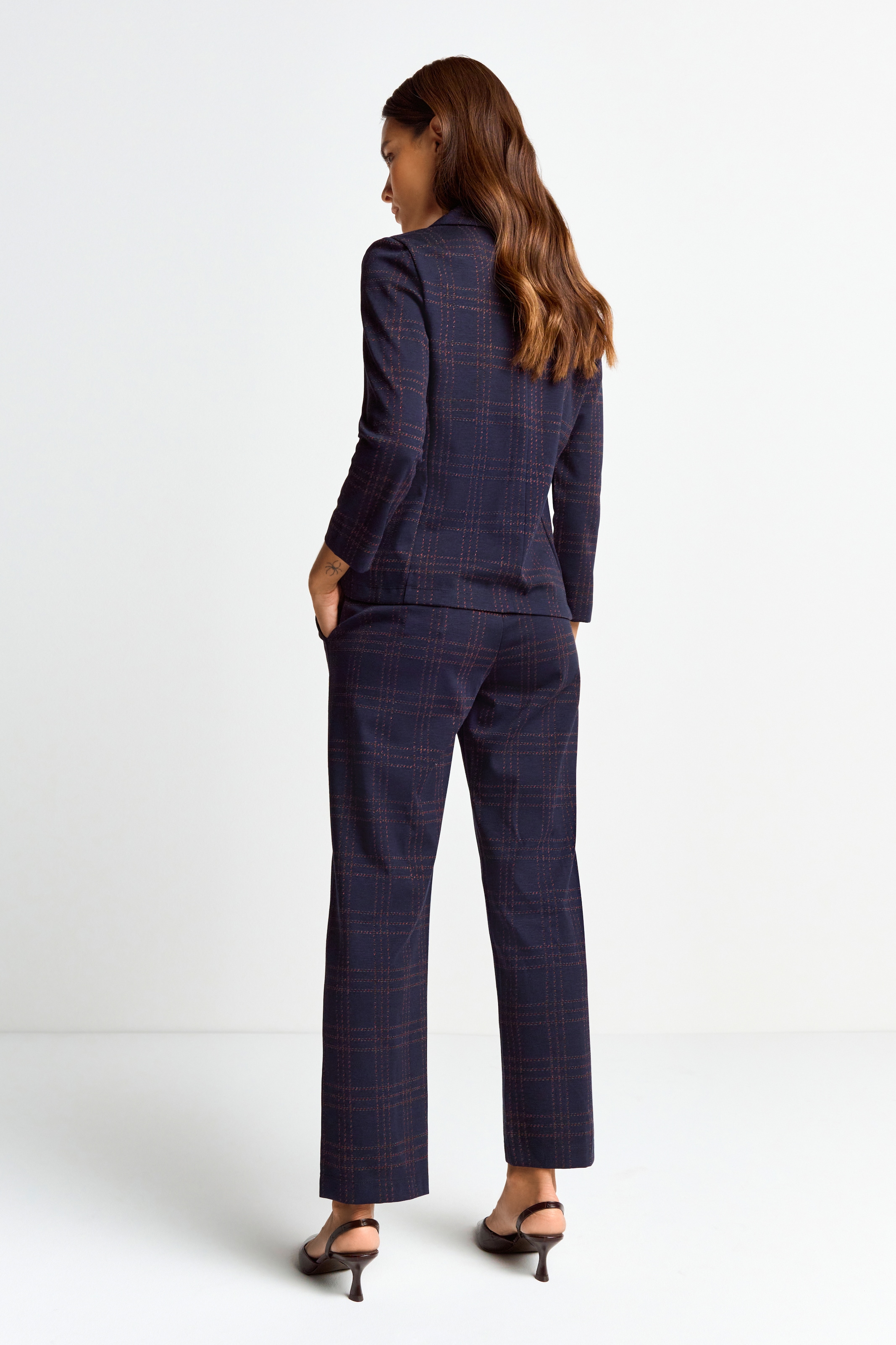 RICHROYAL Schlupfhose, in Karo-Design