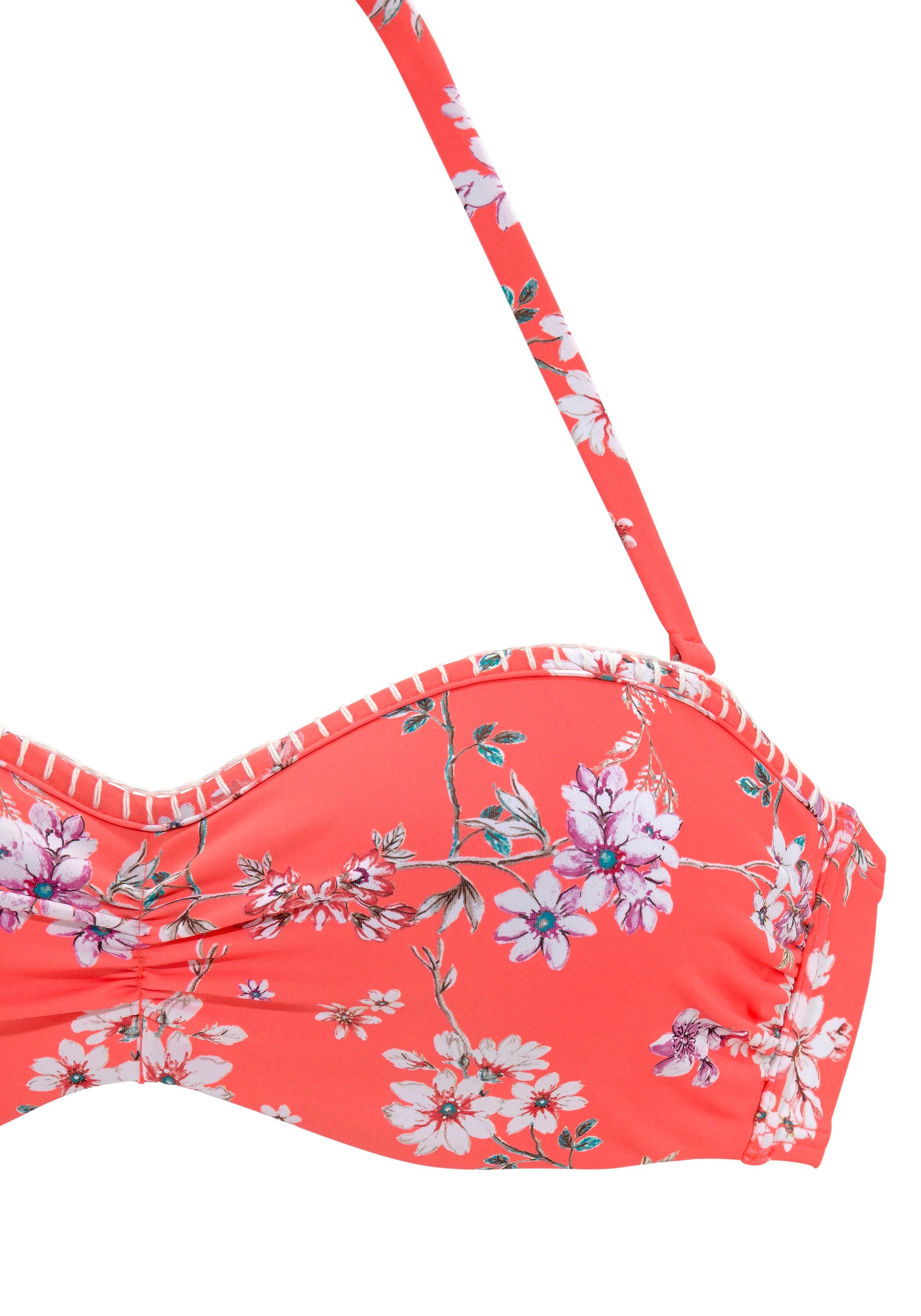 Sunseeker Bügel-Bandeau-Bikini-Top »Ditsy«, mit Häkelkante