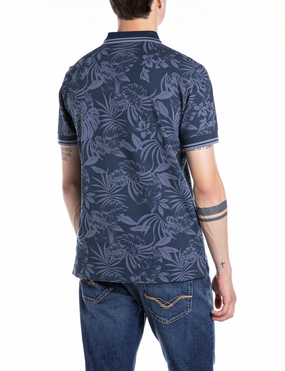 Replay Poloshirt, mit All-Over-Print