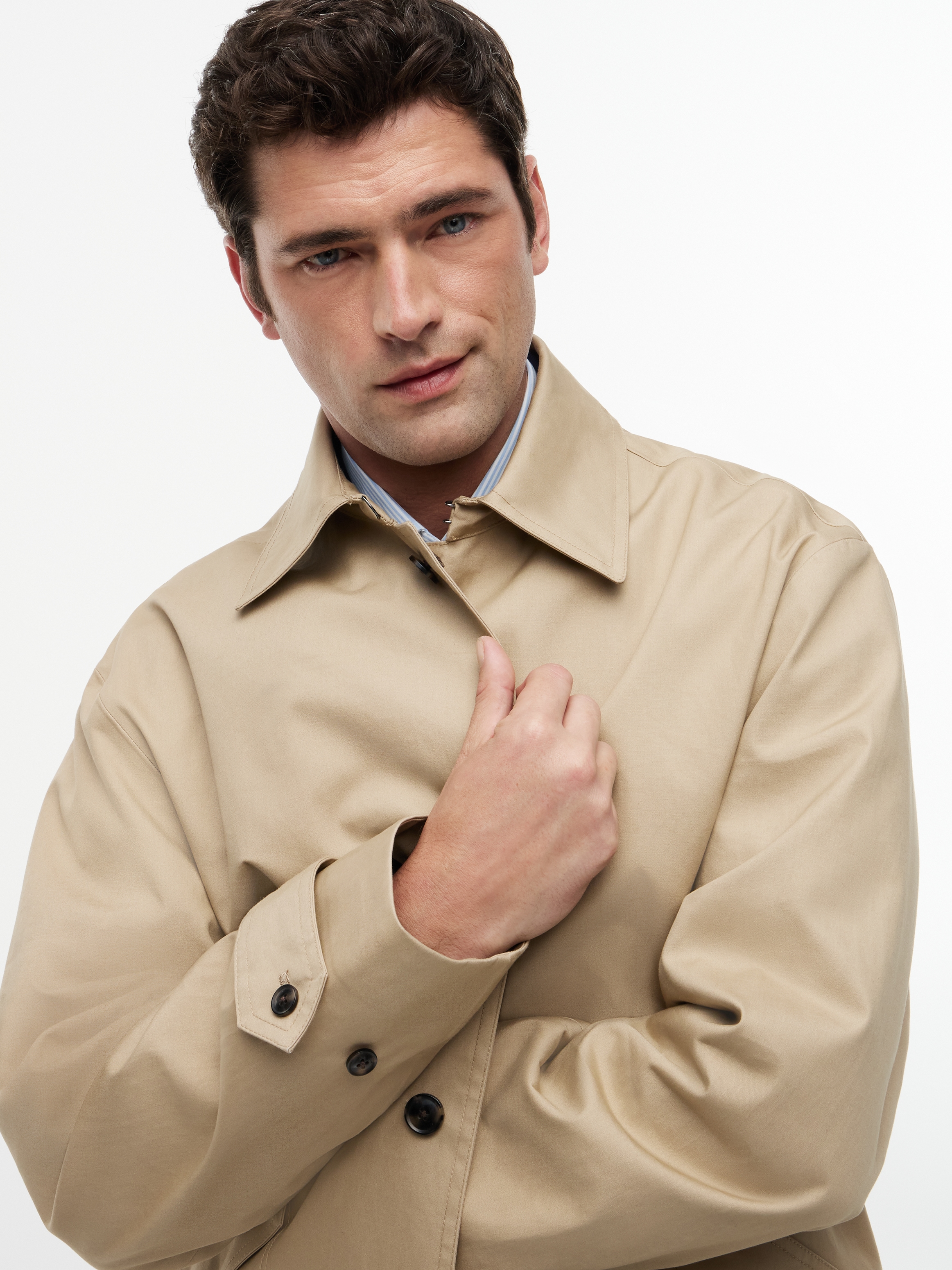Tommy Hilfiger Langmantel »Dress Casual Premium Line Carcoat« Premium Casual Dress Mantel