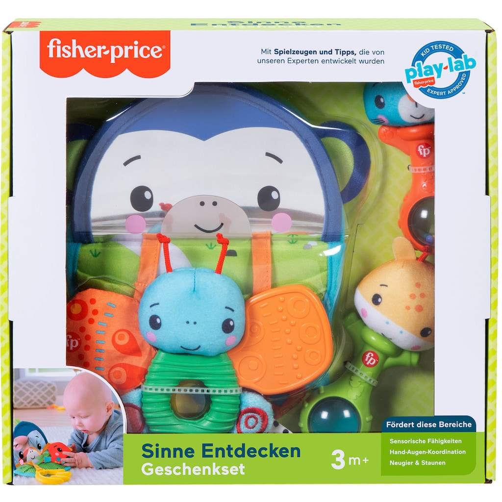 Fisher-Price® Greifspielzeug »Sinne Entdecken Geschenkset«, (Set, 4 tlg.)