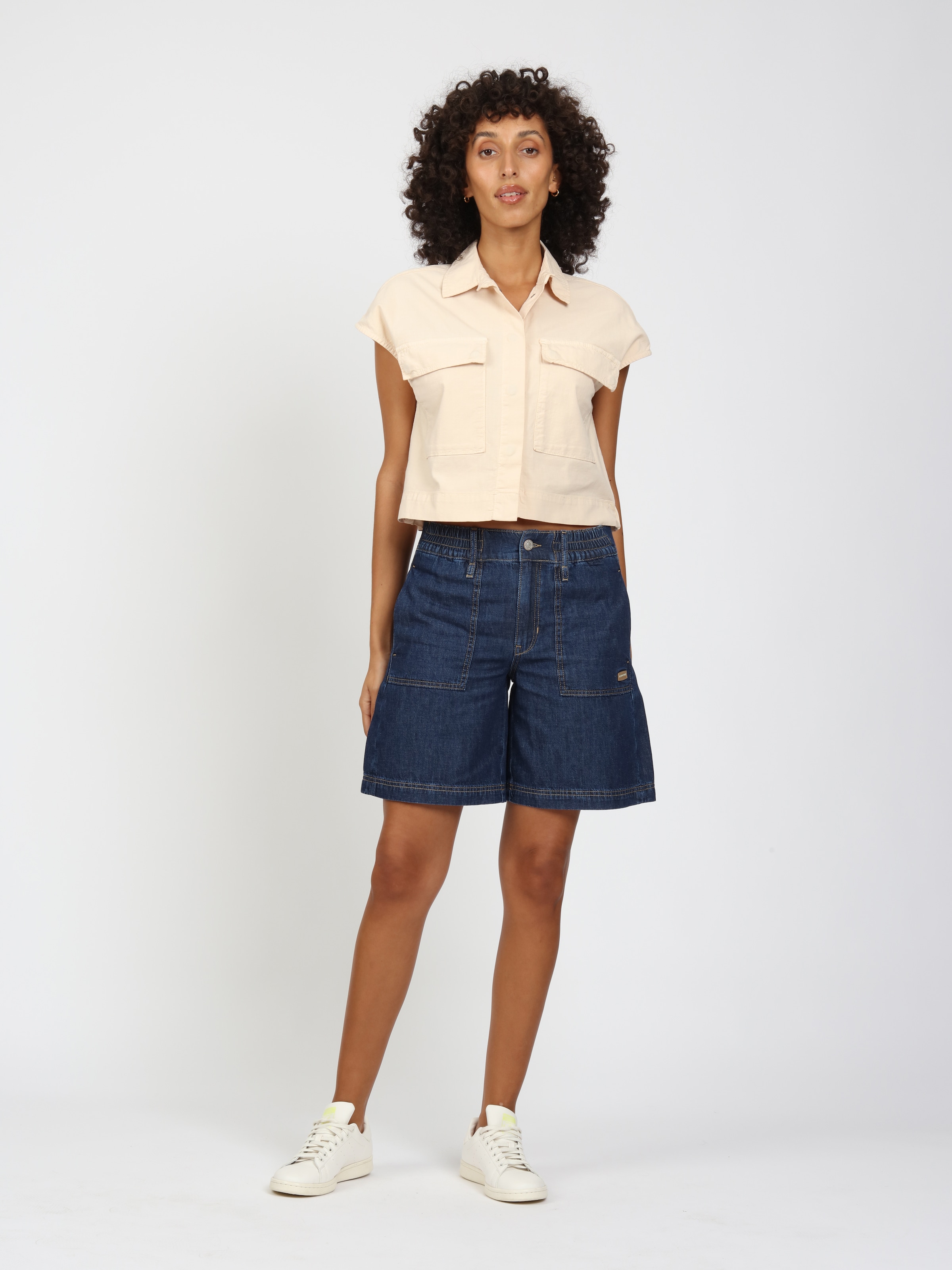 GANG Jeansshorts »94PALOMA SHORTS« Light Denim, Wide Fit