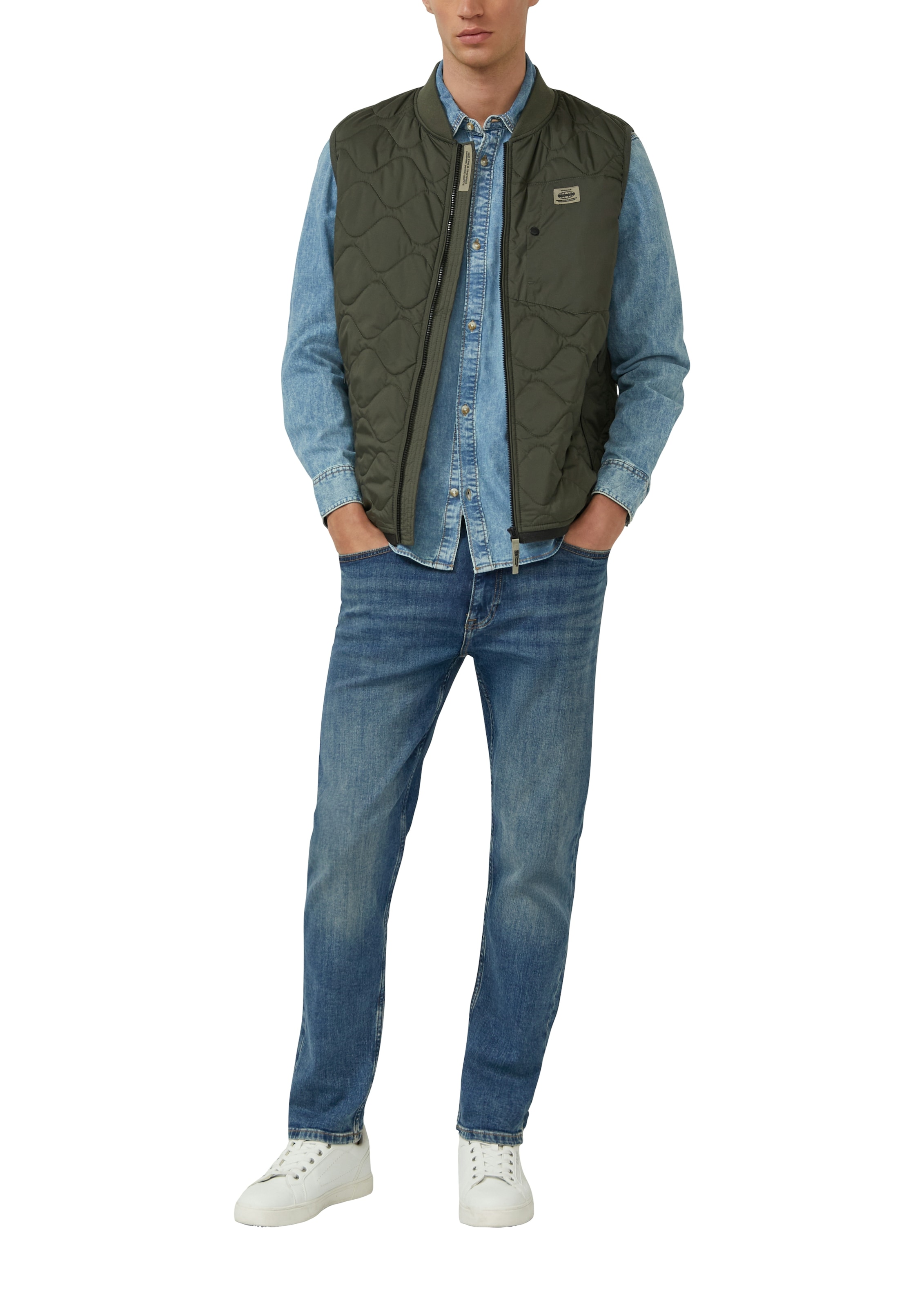 s.Oliver Jeanshemd mit Brusttaschen und aus reiner Baumwolle