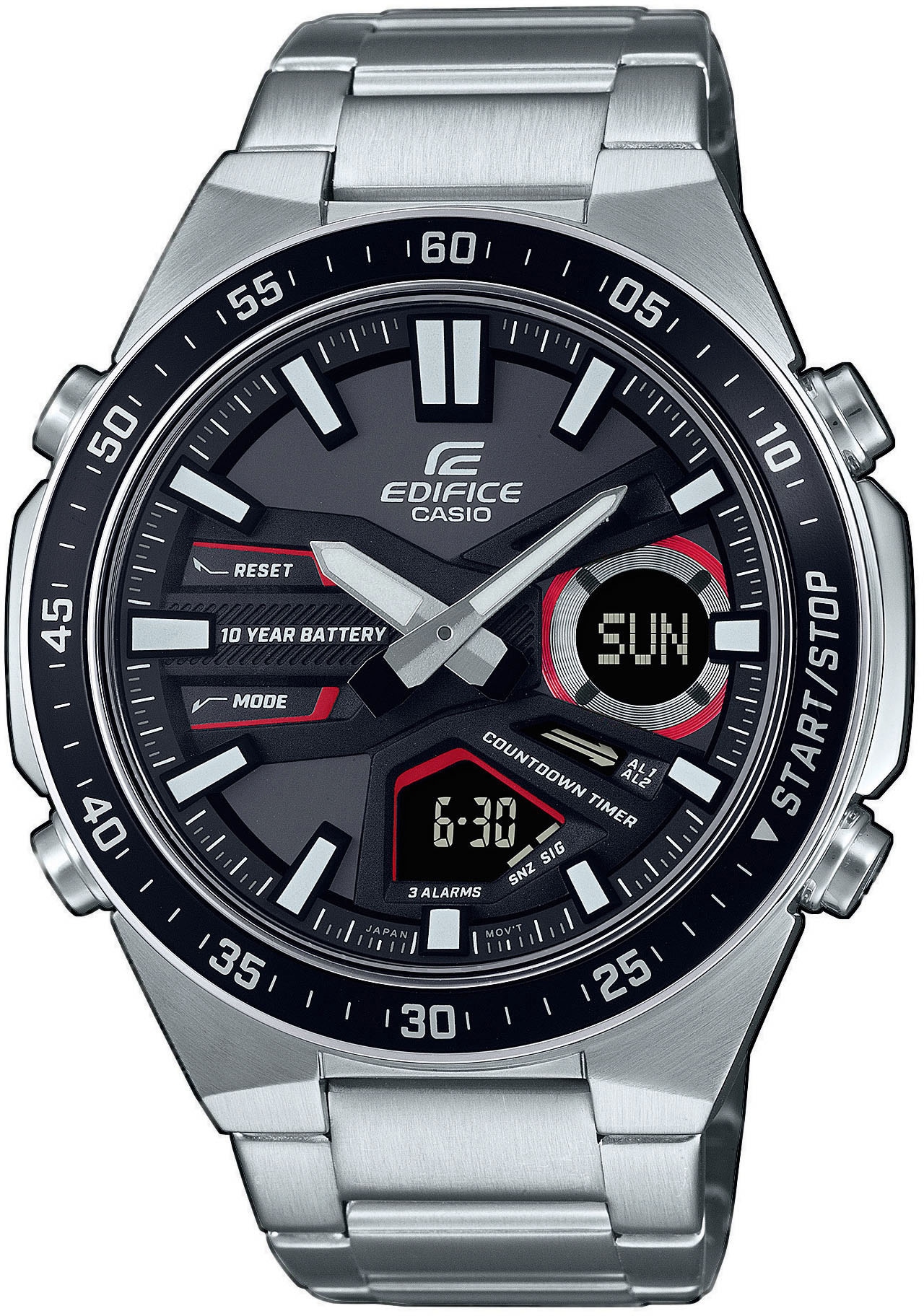 CASIO EDIFICE Chronograph »EFV-C110D-1A4VEF«, Quarzuhr, Armbanduhr, Herrenuhr, Stoppfunktion, bis 10...