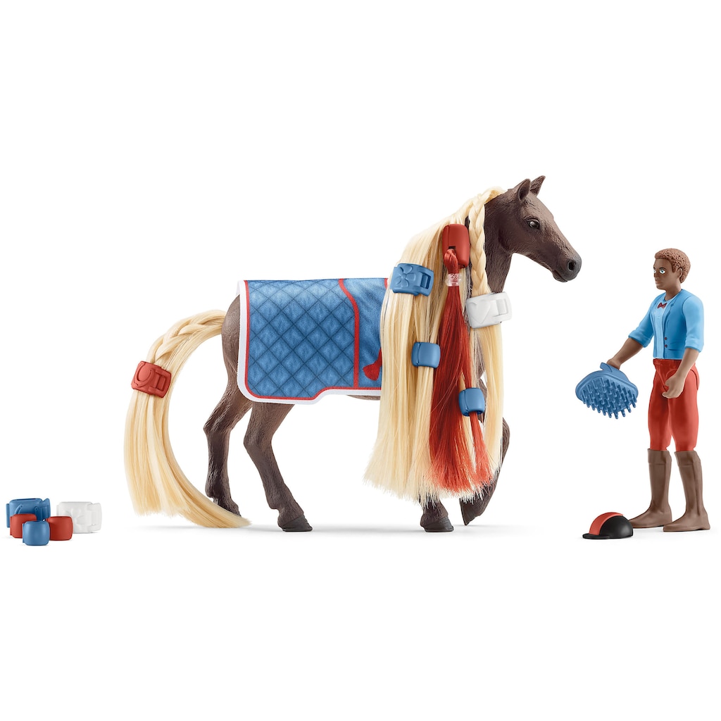 Schleich® Spielfigur »HORSE CLUB, Leo & Rocky Starter Set (42586)«