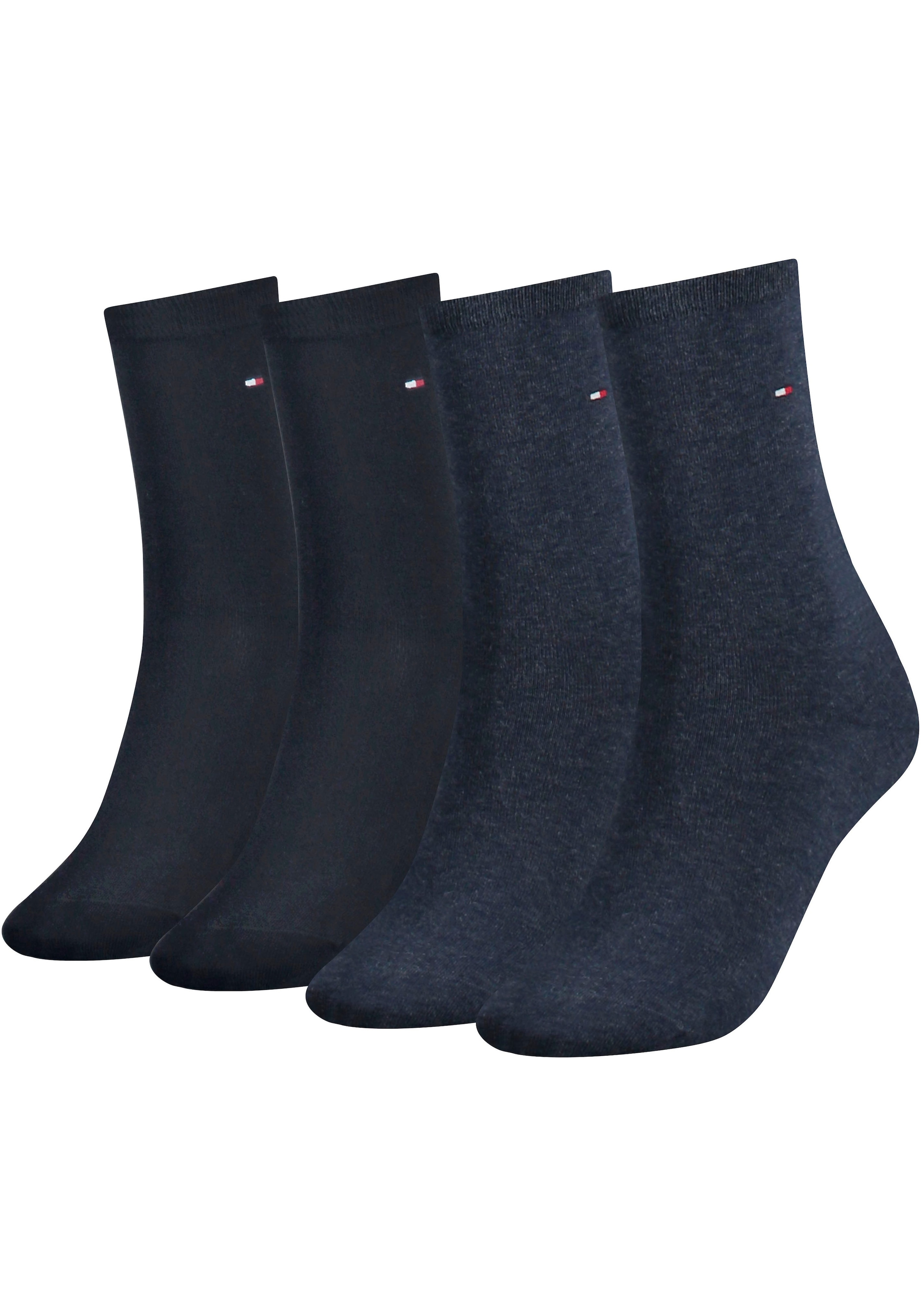 Tommy Hilfiger Socken »TH WOMEN 4P SOCK ECOM«, (4 Paar), mit Logostickerei