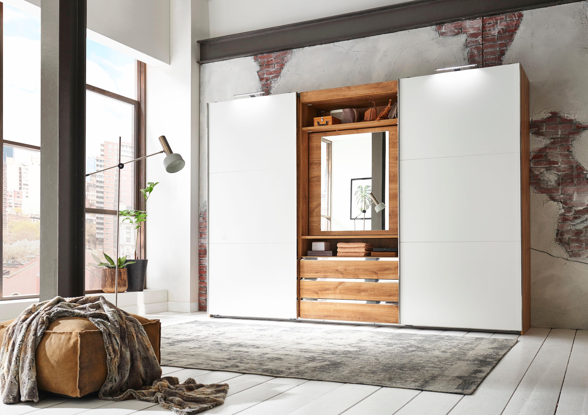 Wimex Schwebetürenschrank »Magic by fresh to go« mit drehbarer Spiegeltür