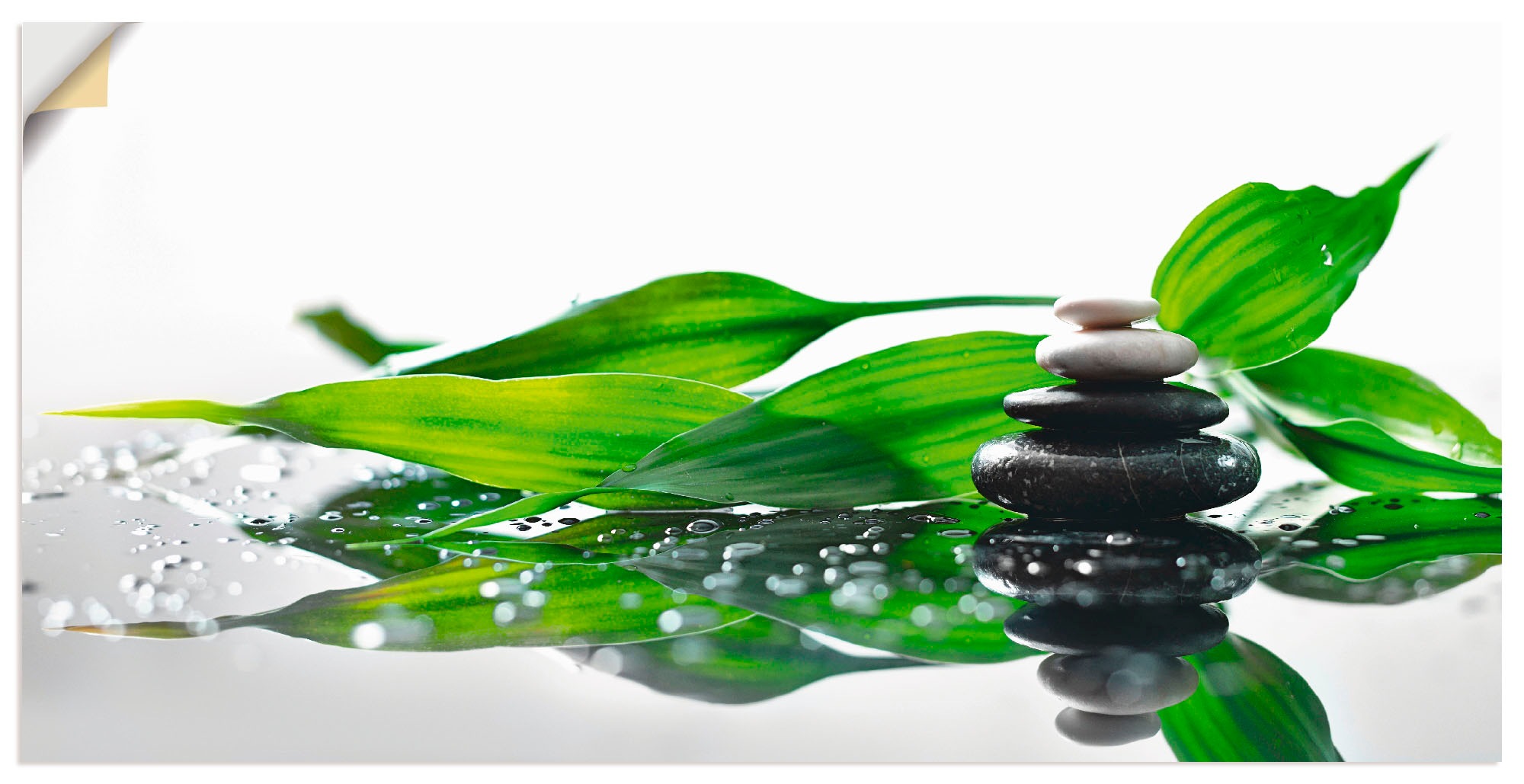 Artland Wandbild »Spa mit Steinen und Bambus«, Zen, (1 St.)