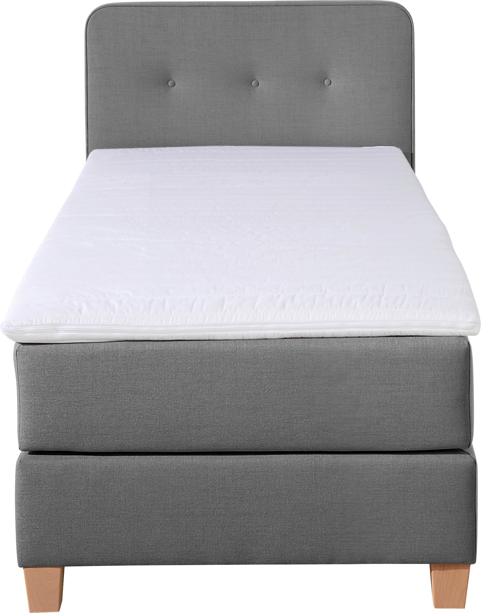 Home affaire Boxspringbett »Fargo« inkl. Topper, in 3 Matratzenarten, in Samt- oder Strukturstoff