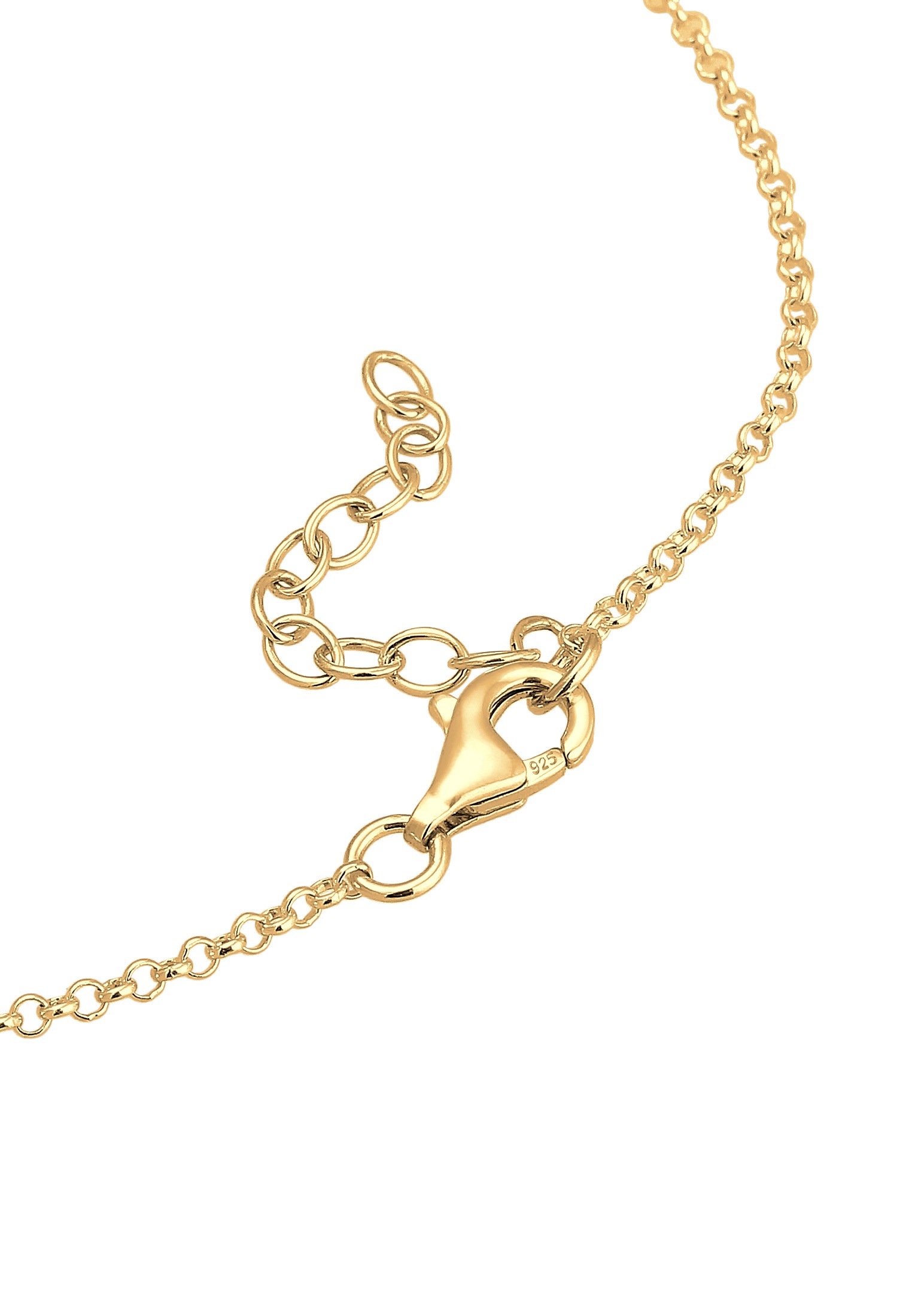 Elli Fußkette »Fußschmuck Fußkettchen Geo Kreise Basic Minimal 925 Silber«