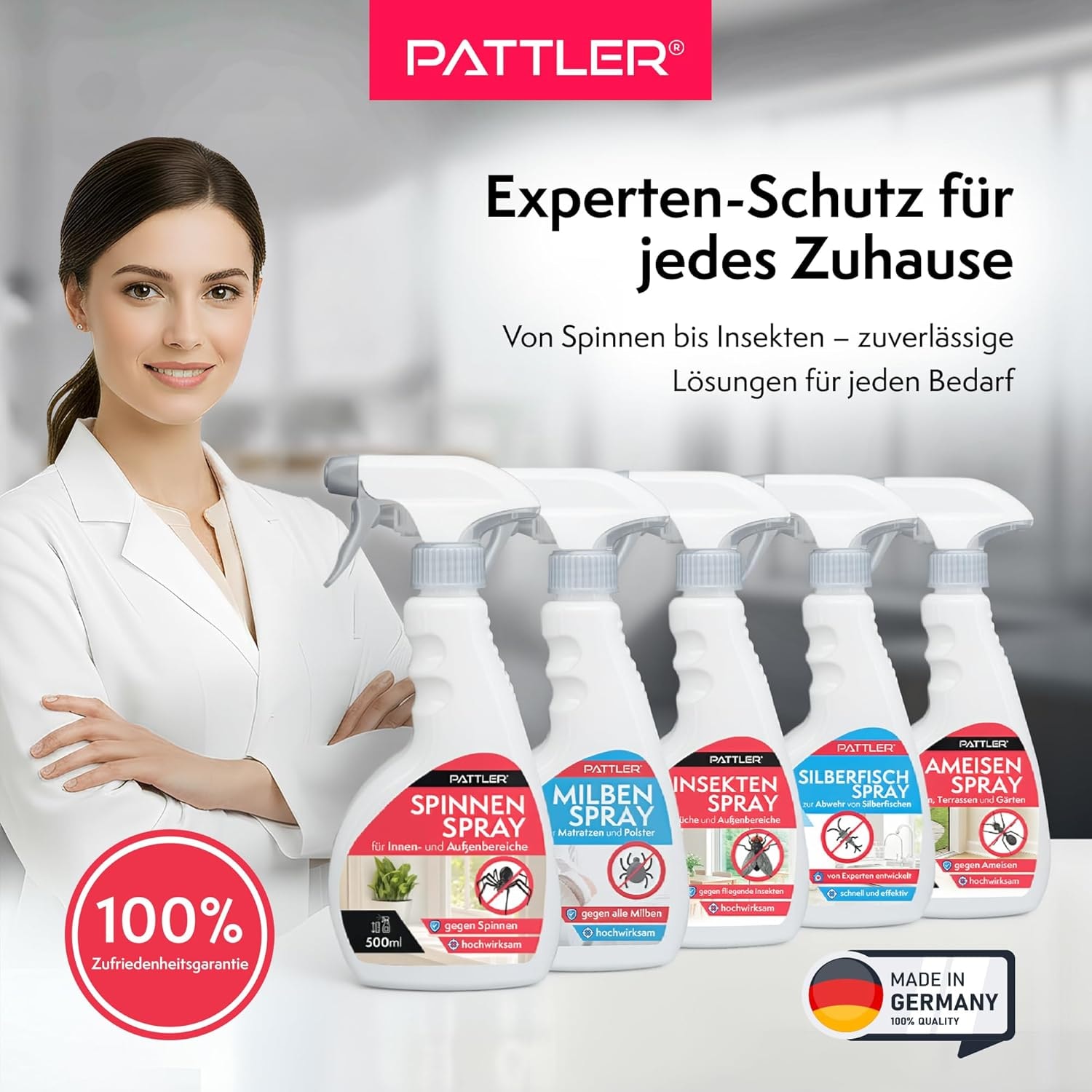 Pattler Insektenspray »Schutzbarriere gegen Spinnen« 500 ml