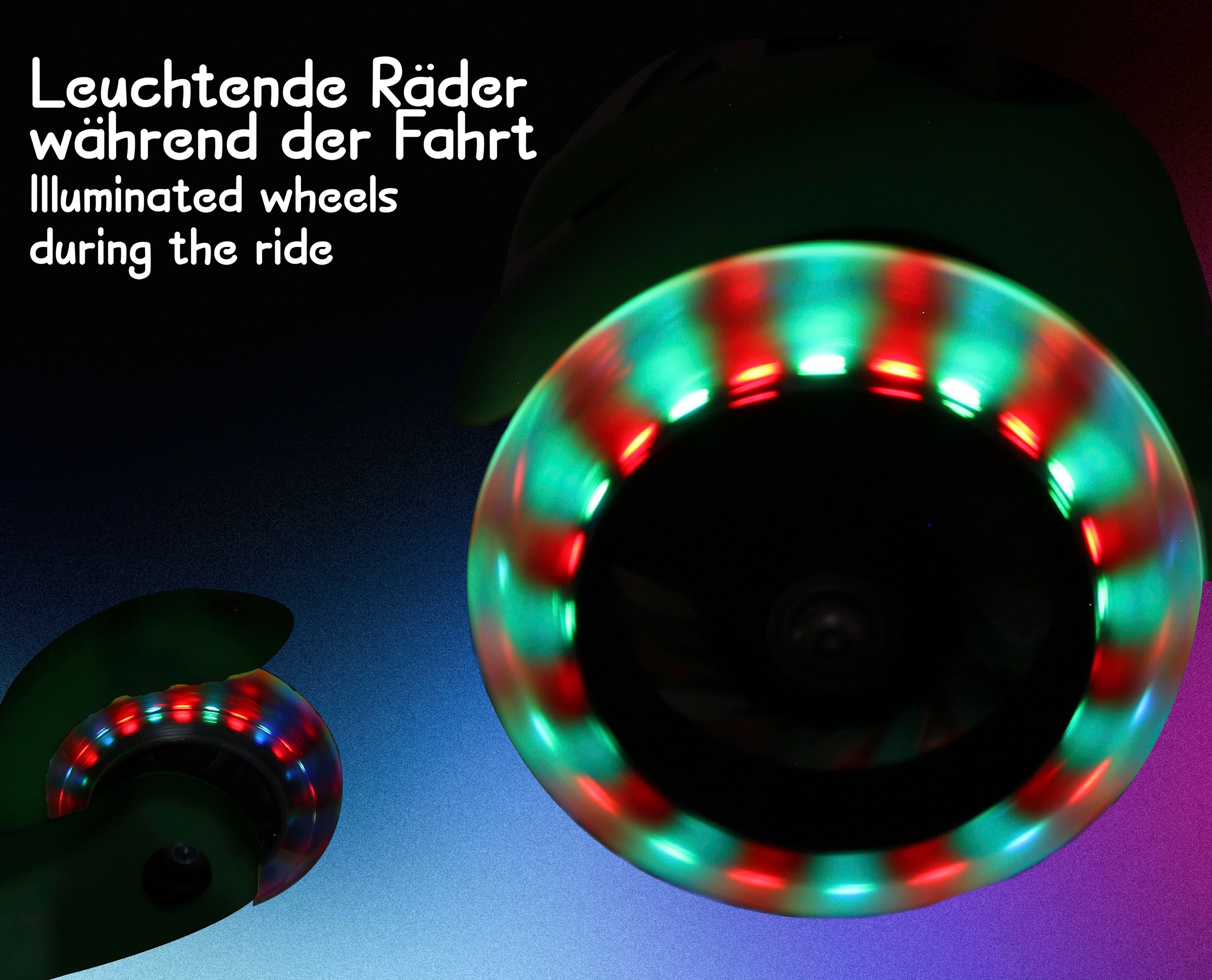 Jamara Dreiradscooter »KickLight« mit LED-Rädern