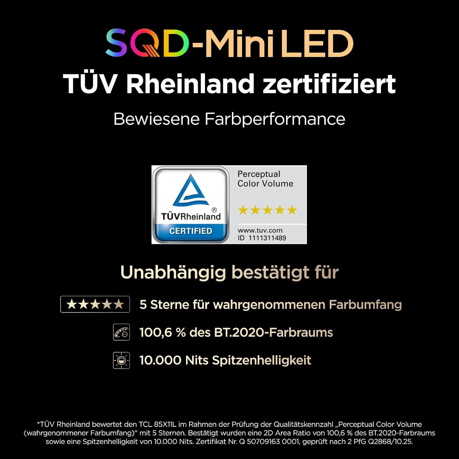 TCL LED-Fernseher »85X11L« 248 cm/98 ″ IMAX Enhanced, Filmmaker Mode,,  Apple Airplay 2