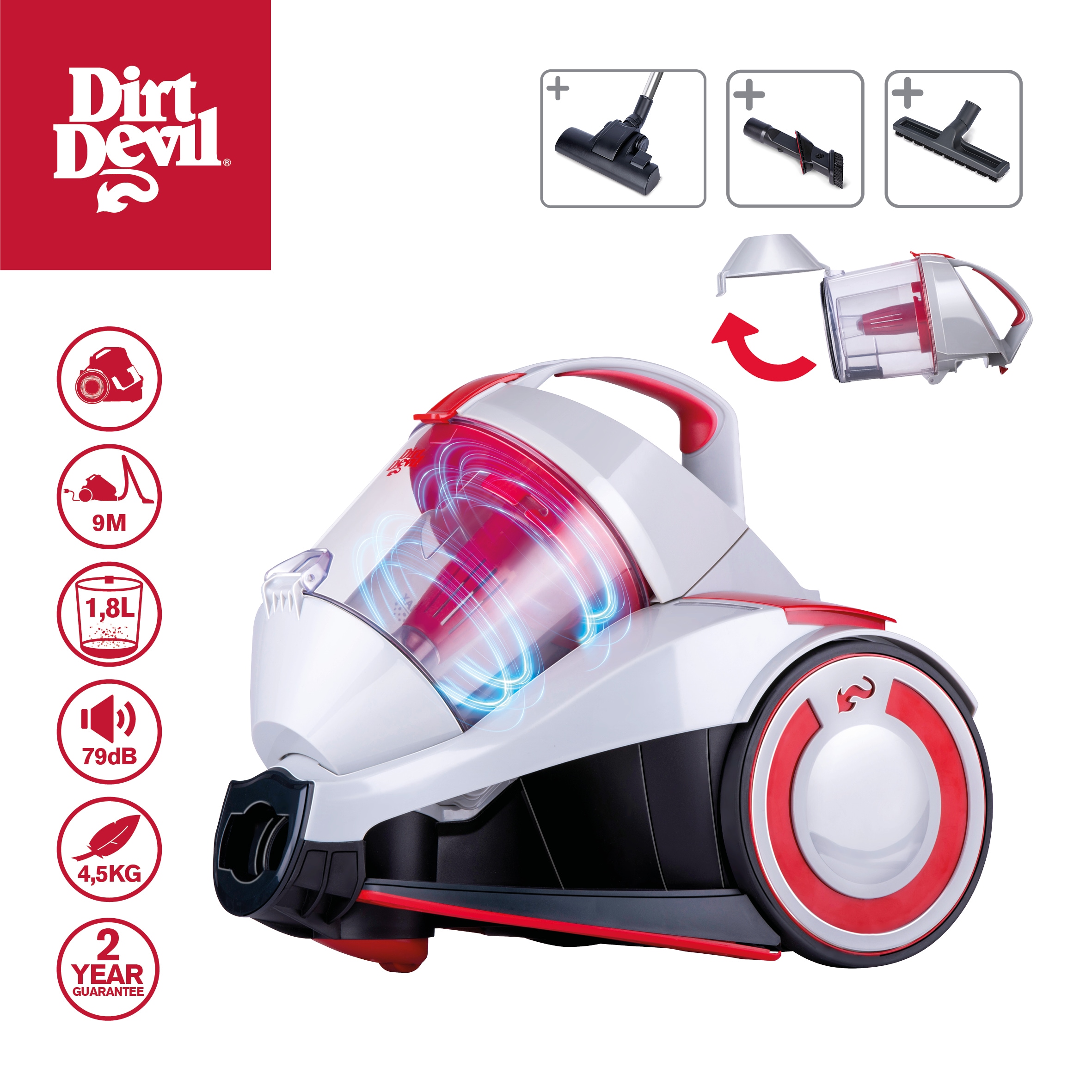 DIRT DEVIL Bodenstaubsauger »DD2502«, 700 W, beutellos